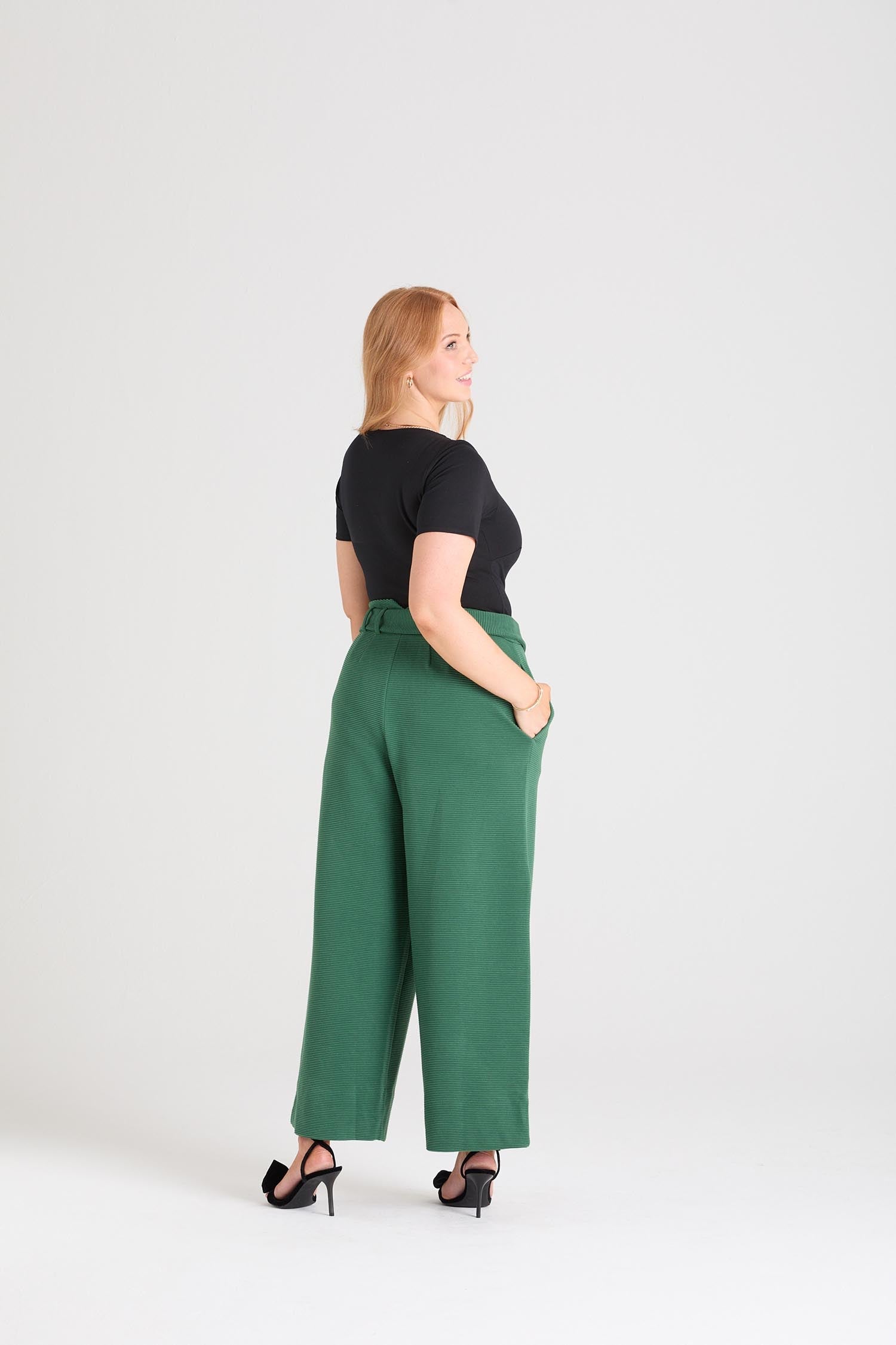 Ottoman Wide Leg Tailored Trousers - Petit Pois