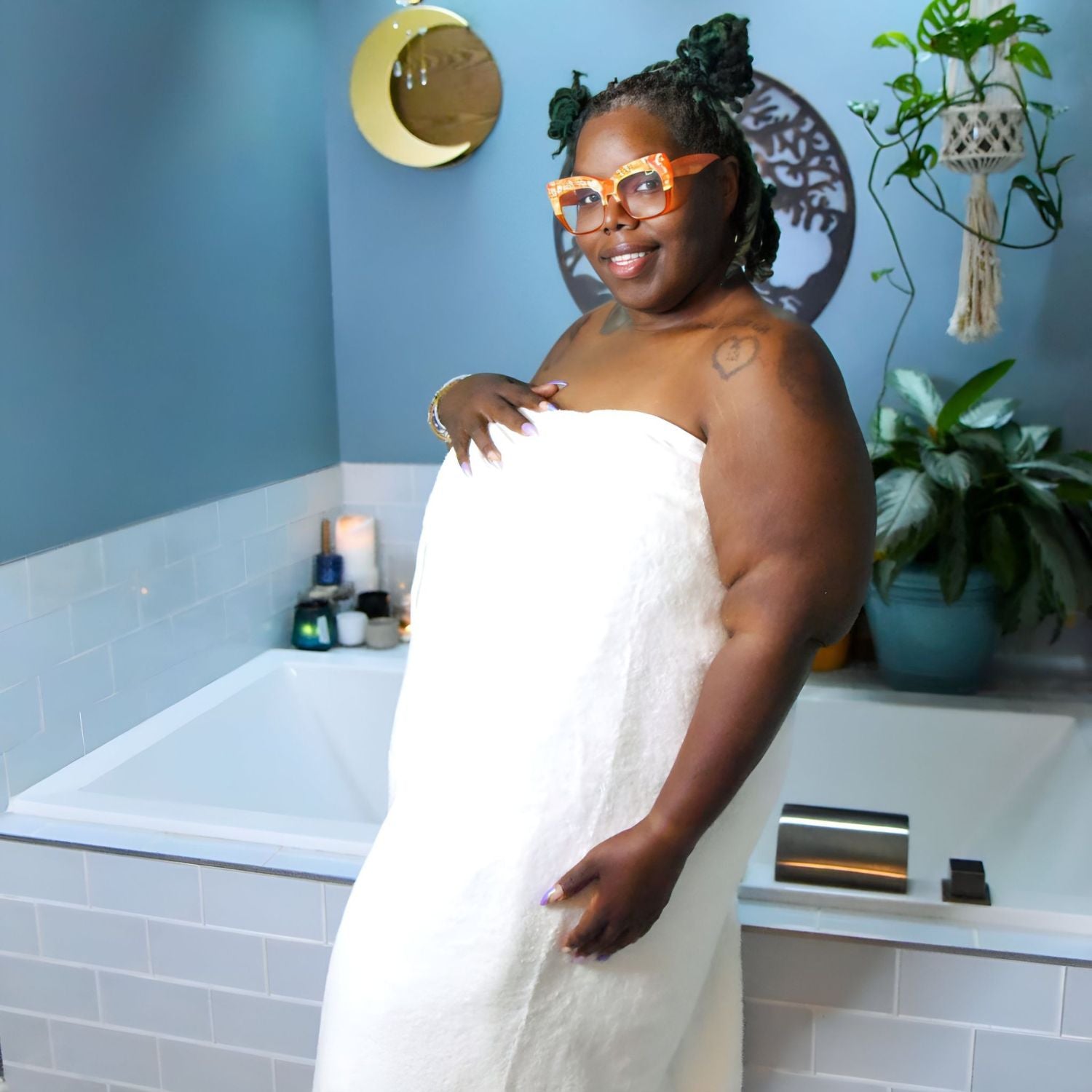 Toalla grande Softee - Blanca