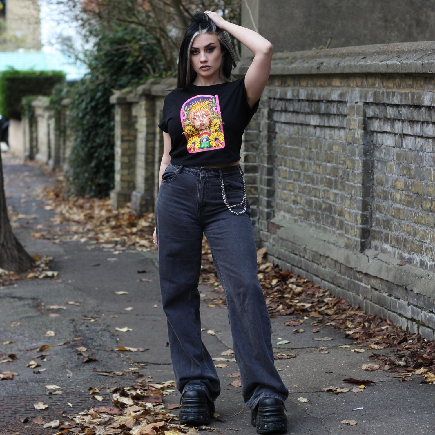 Major Arcana Baby Tee - XIX The Sun