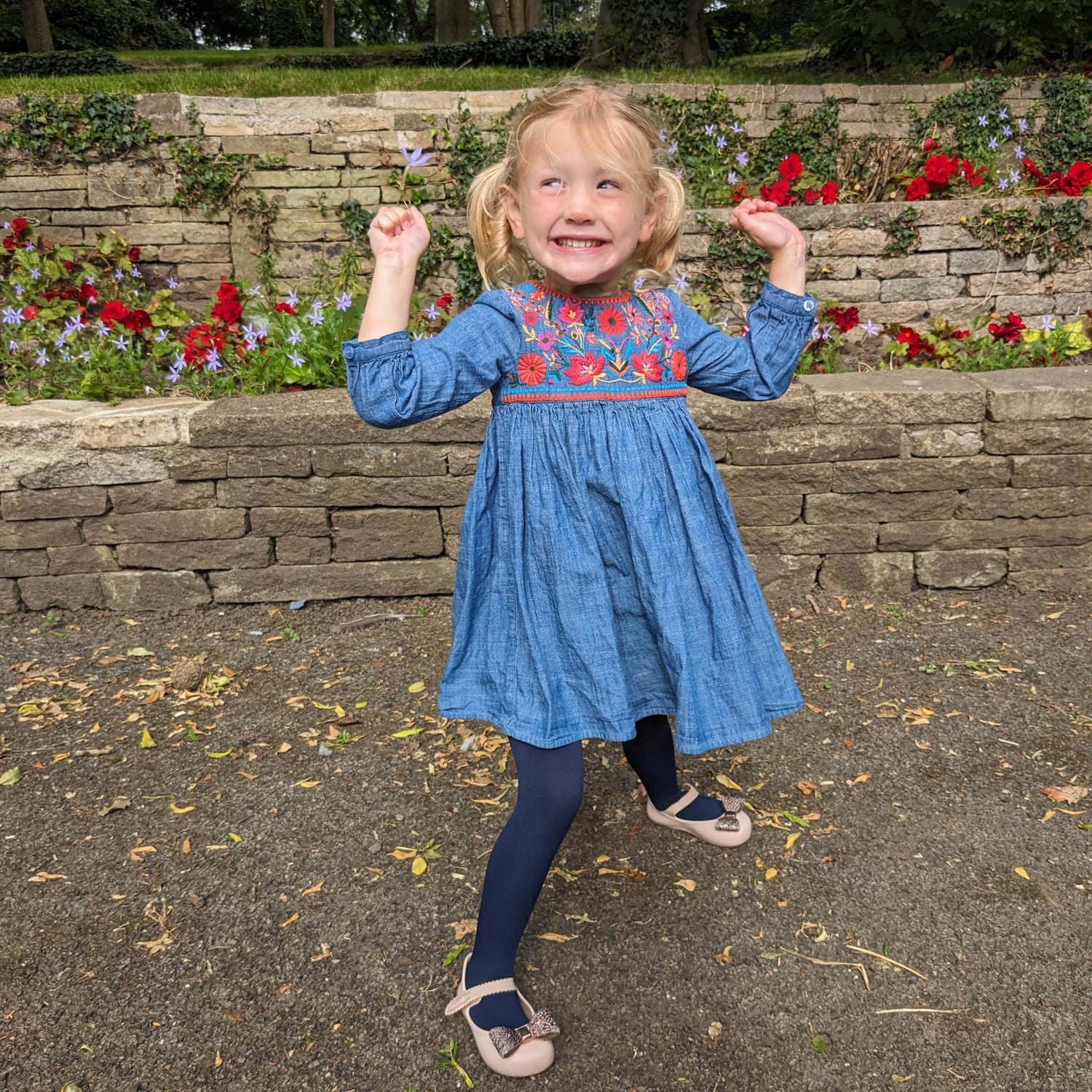 Collants pour enfants - Bleu marine