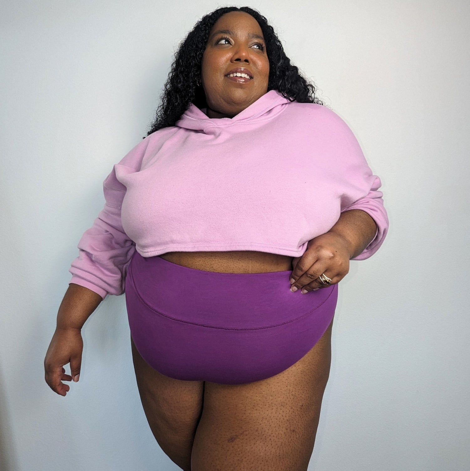 Culotte taille haute en coton biologique - Grape Escape