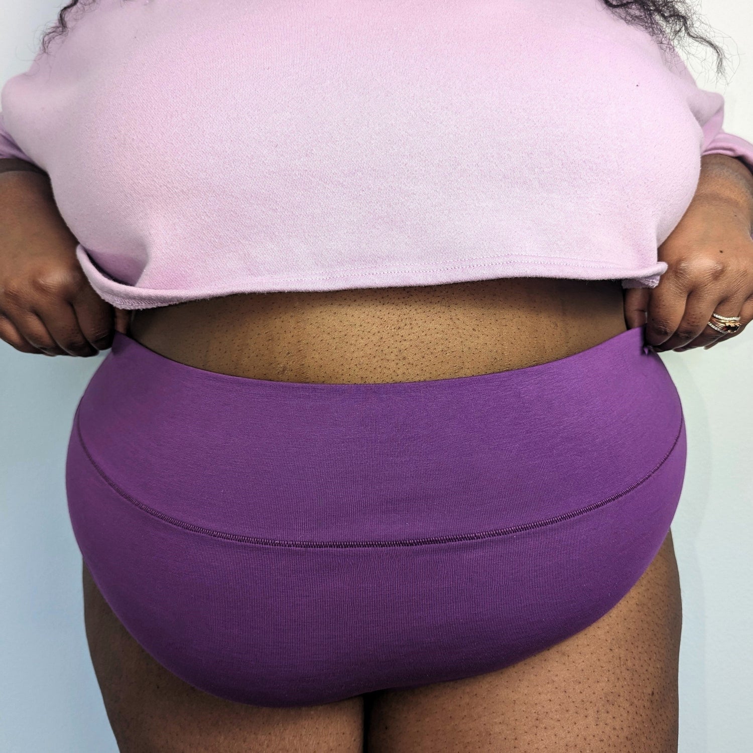 Culotte taille haute en coton biologique - Grape Escape