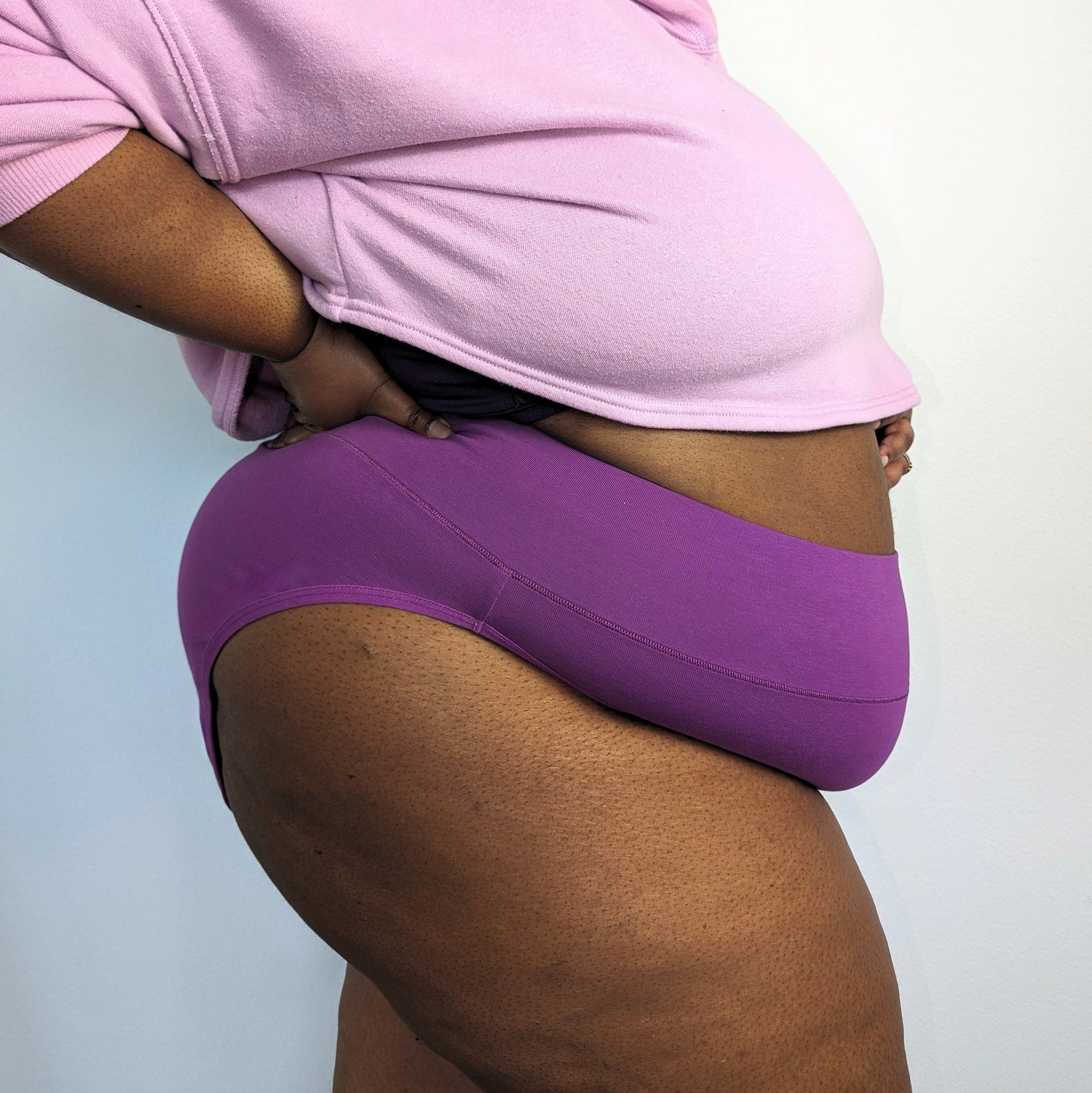 Culotte taille haute en coton biologique - Grape Escape