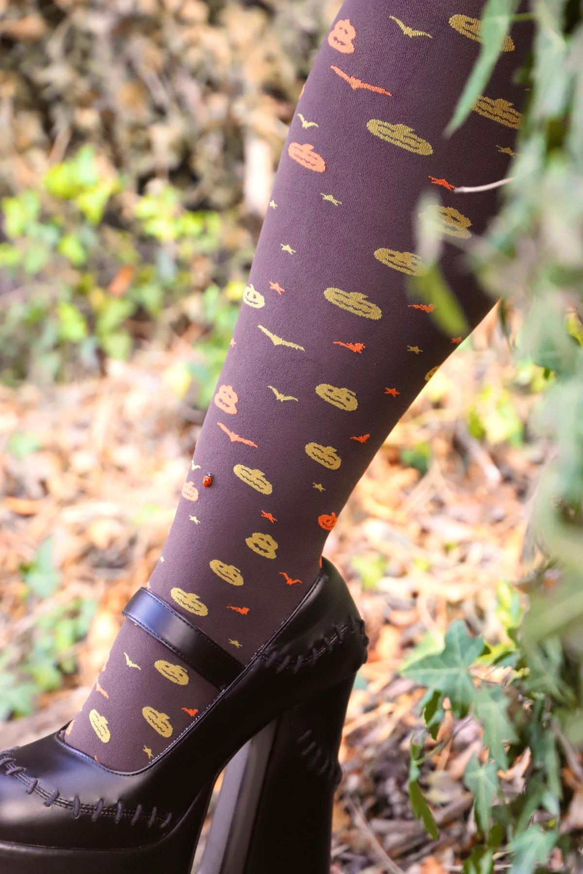 Halloween Tights - Jack O Lantern - Bear