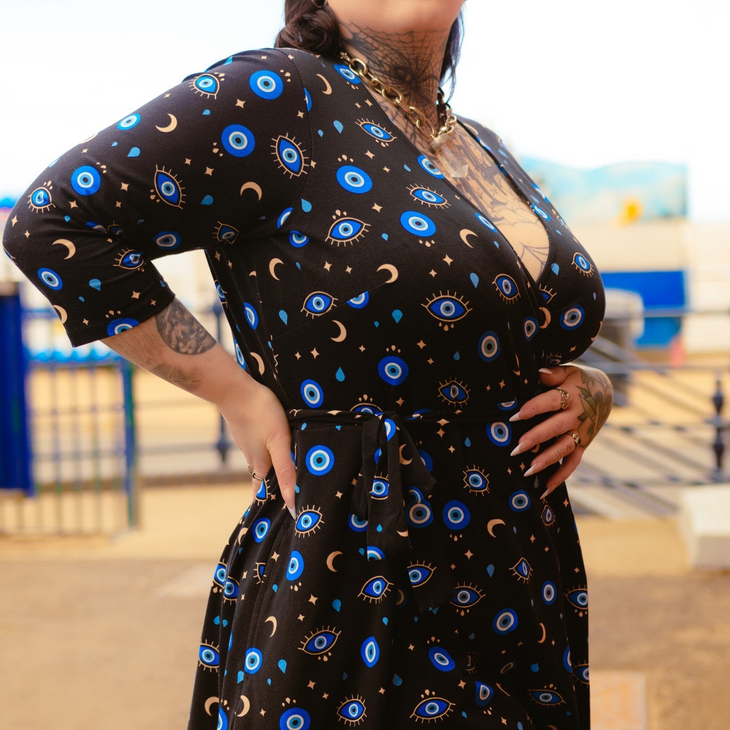 Malocchio Wrap Dress