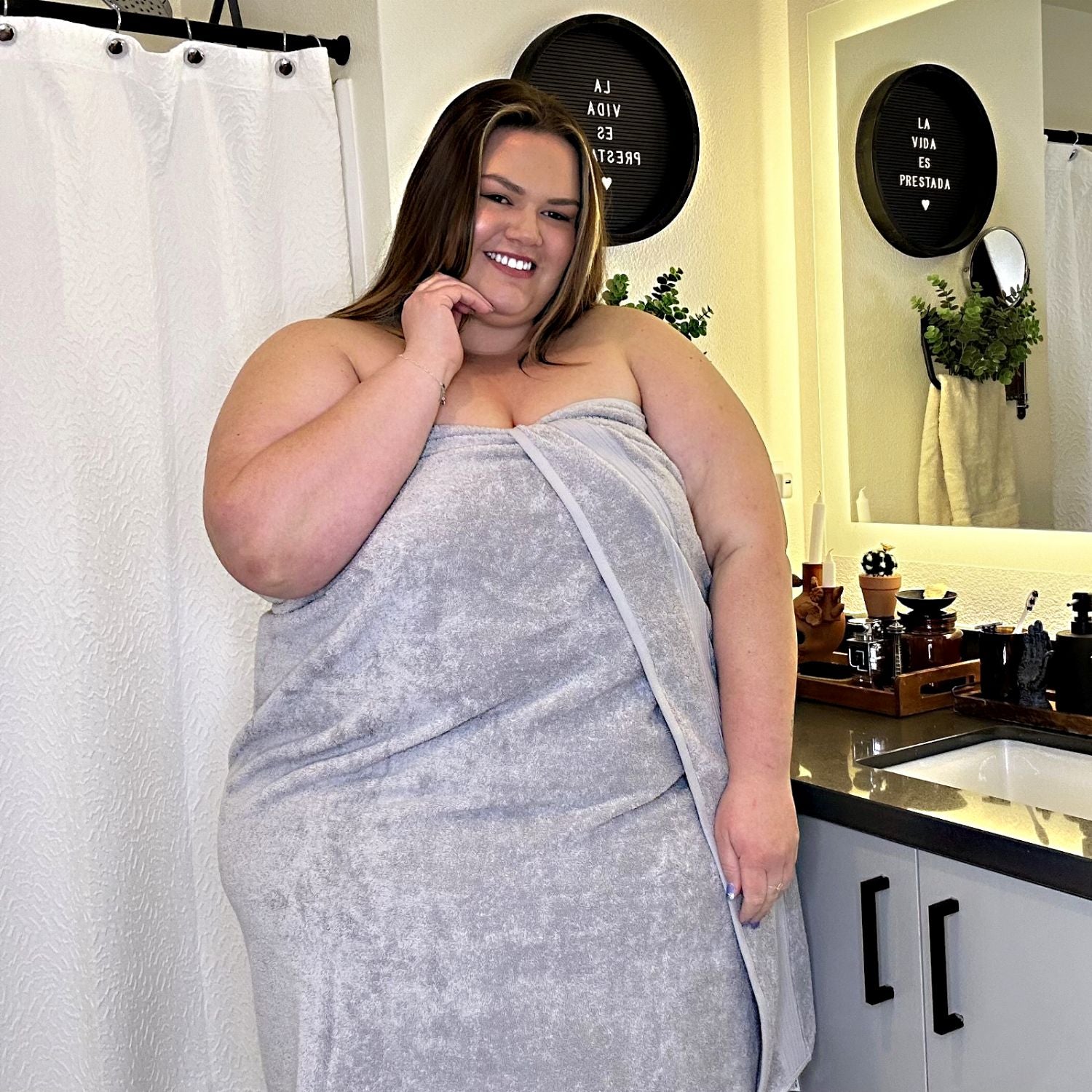 Big Softee Towel - Silver