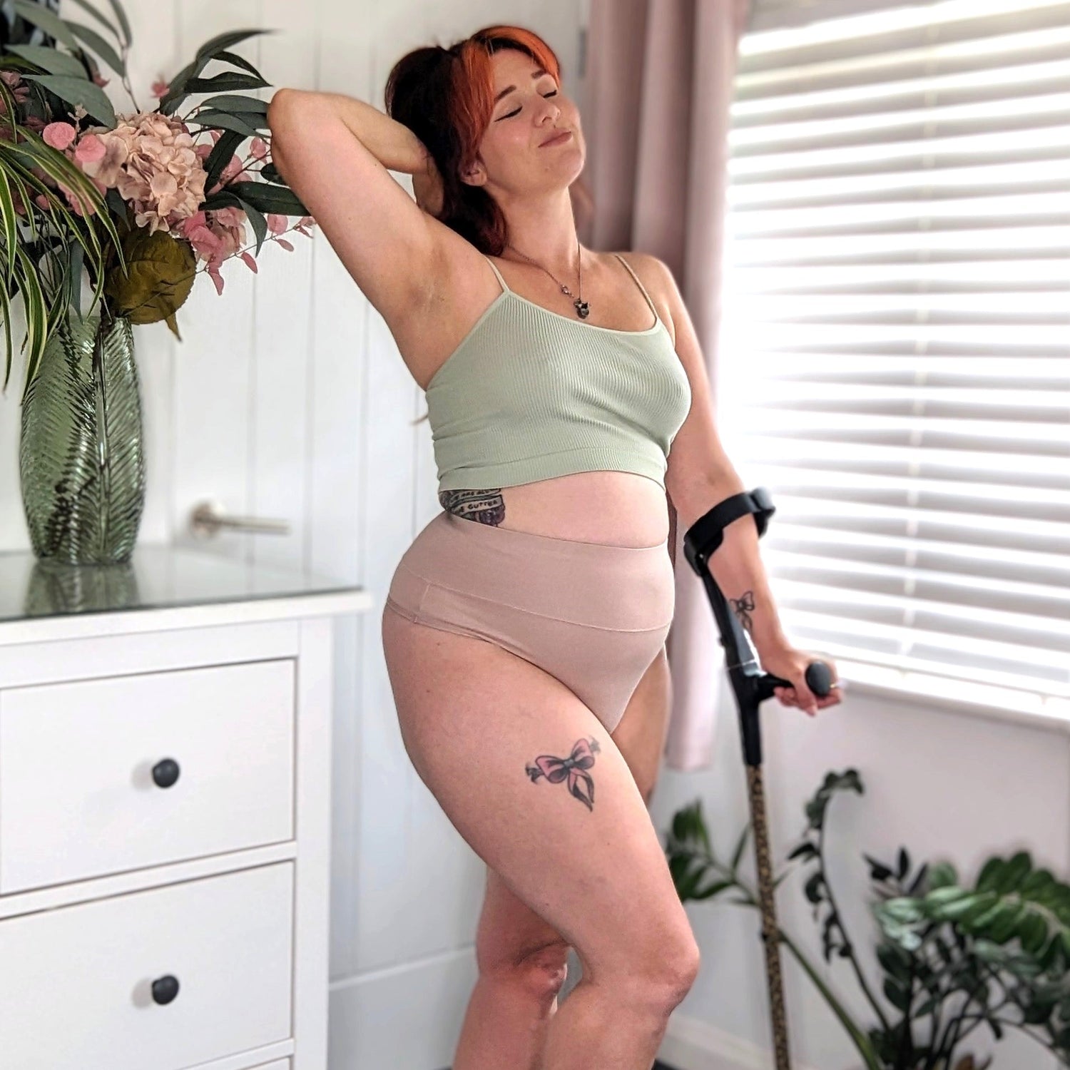 Culotte haute en coton bio - Bouteille de lait