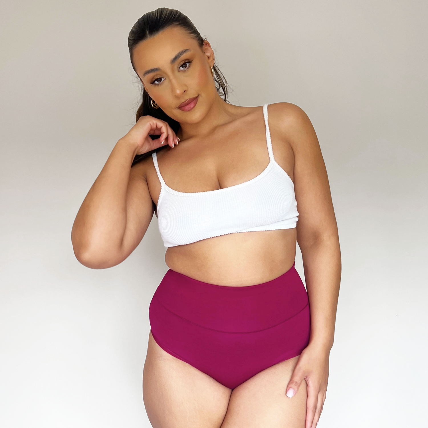 Braguitas de algodón orgánico - Frambuesa