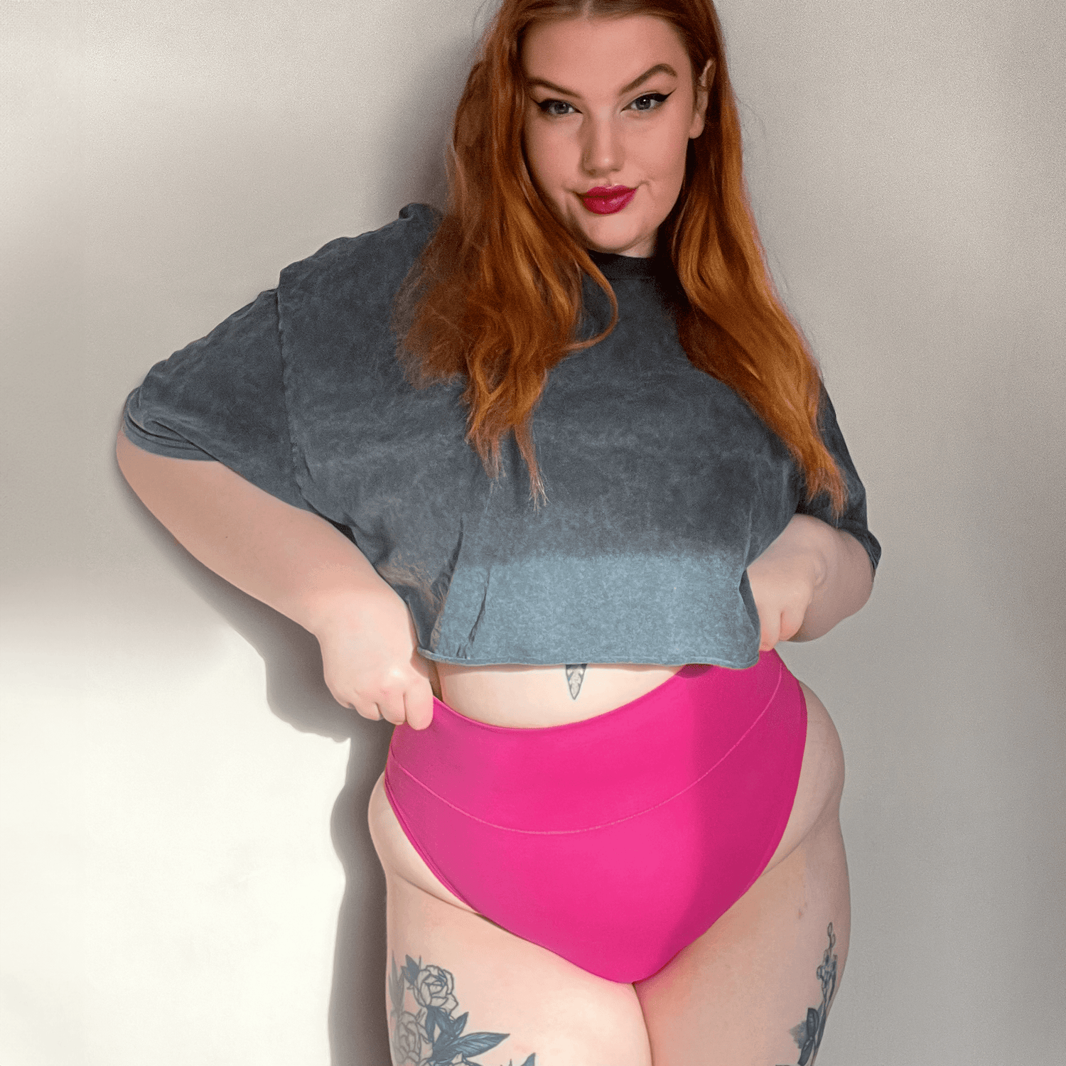 Culotte taille haute en coton biologique - Barbara