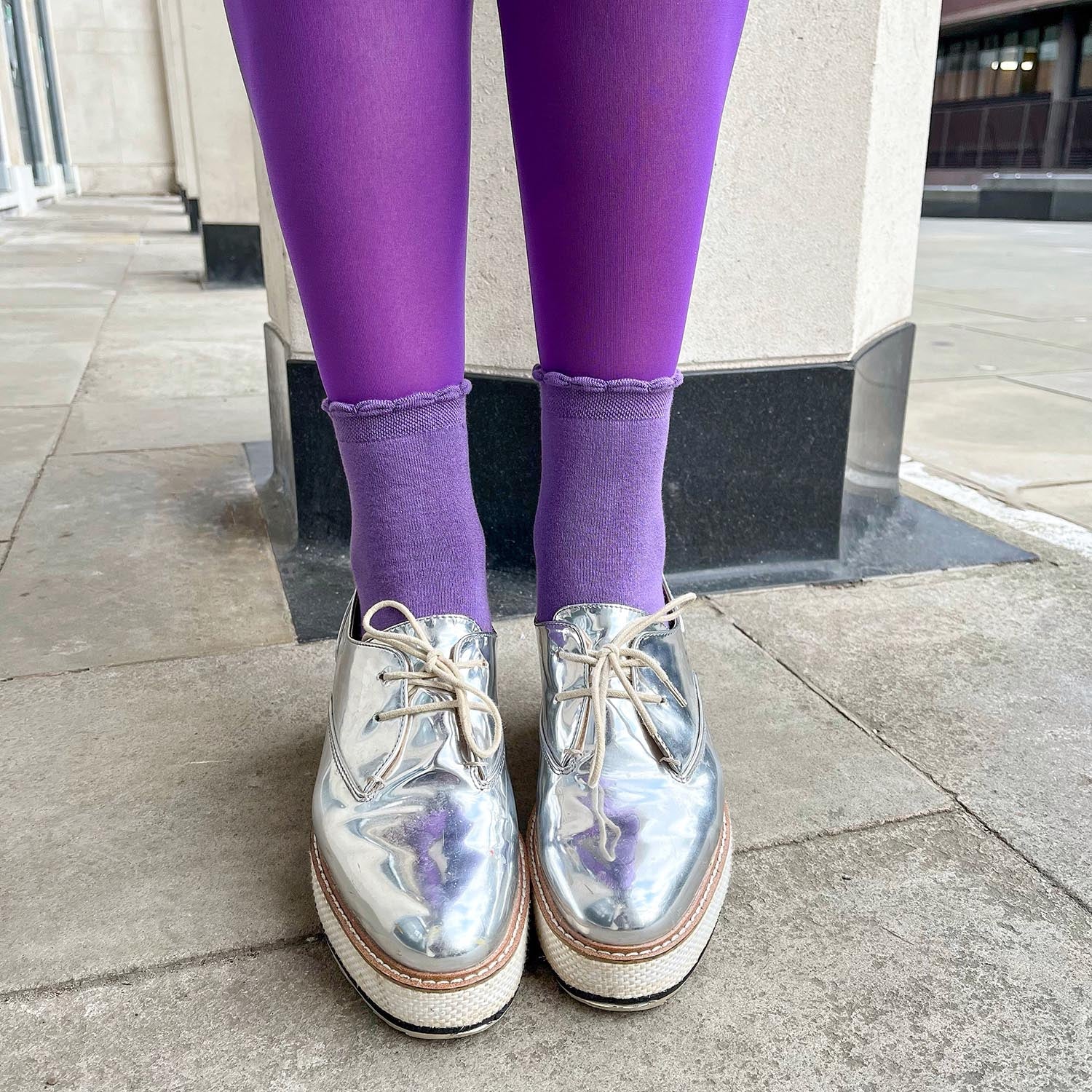 Collants transparents 30 deniers - Purple Haze