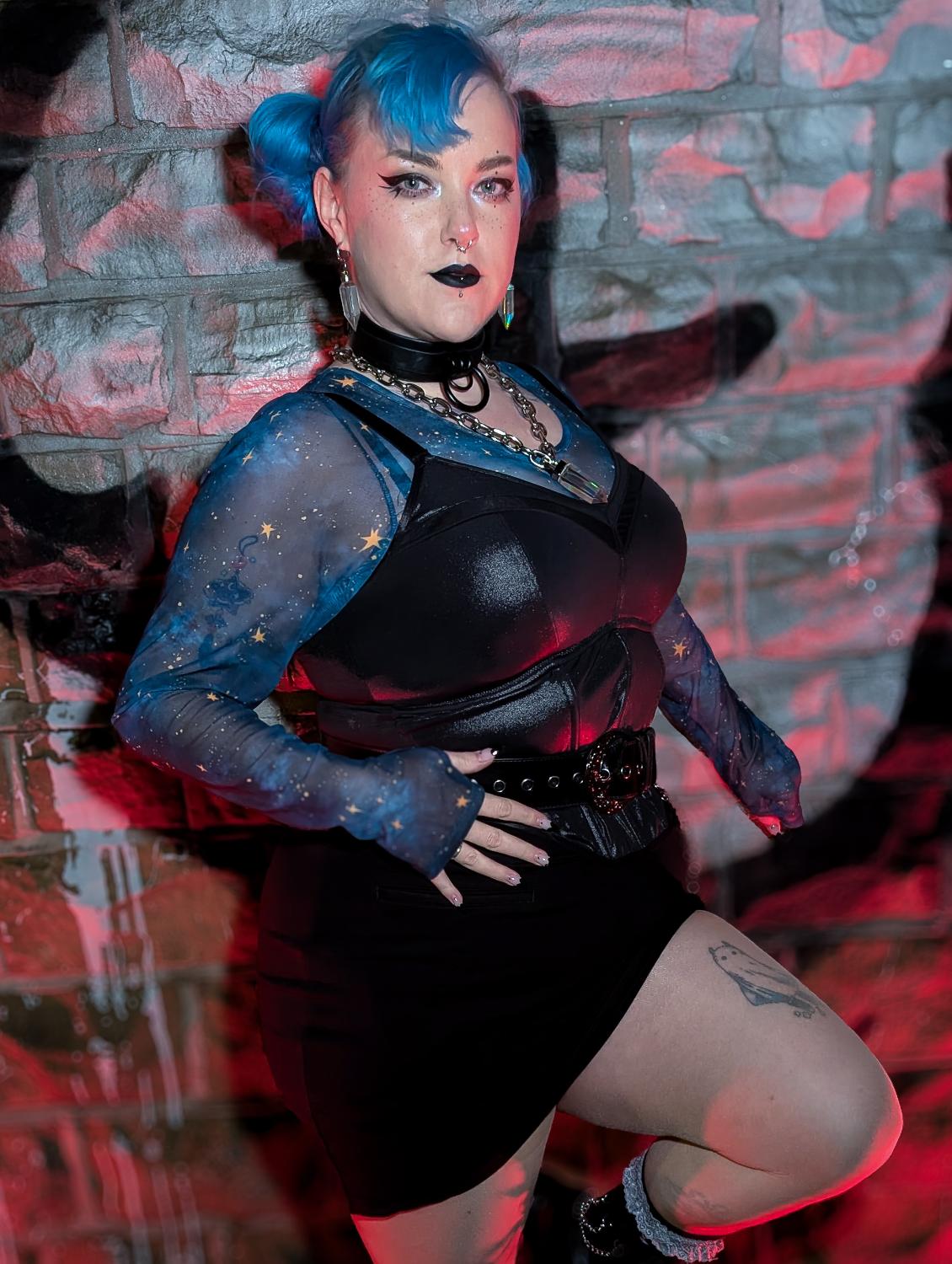 Falda de mini lápiz - Negro (V2)