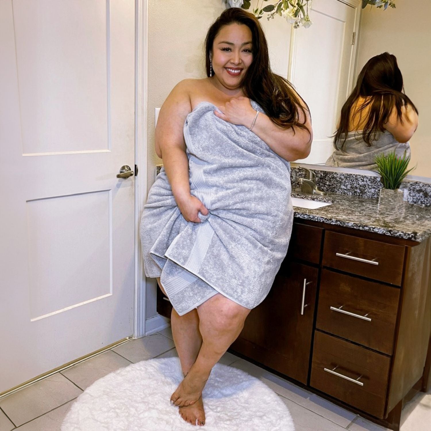 Big Softee Towel - Silver
