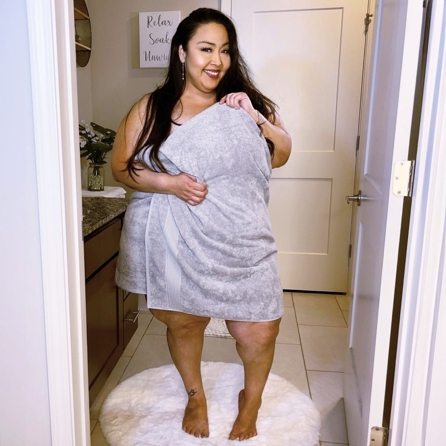 Big Softee Towel - Silver