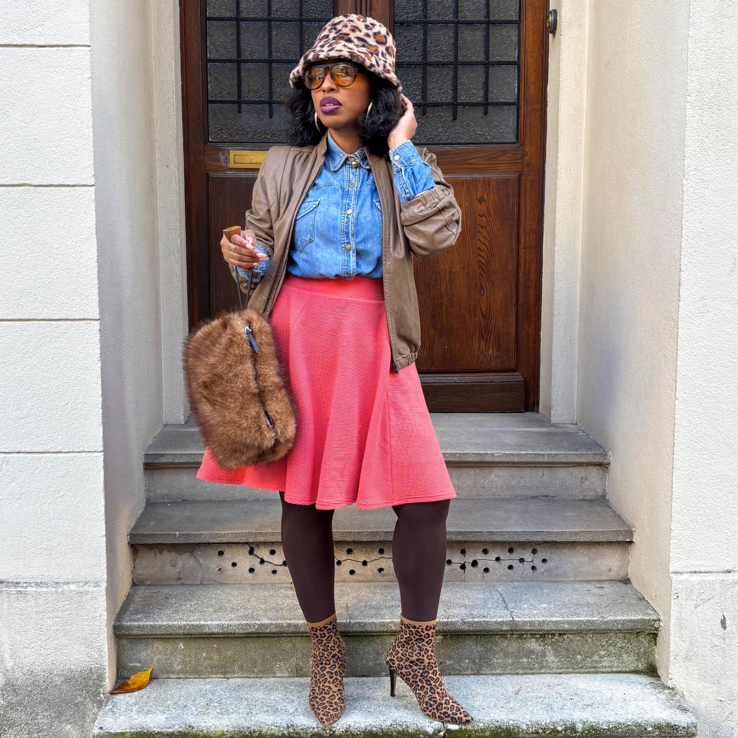 Falda de bengala otomana - Coral con especias