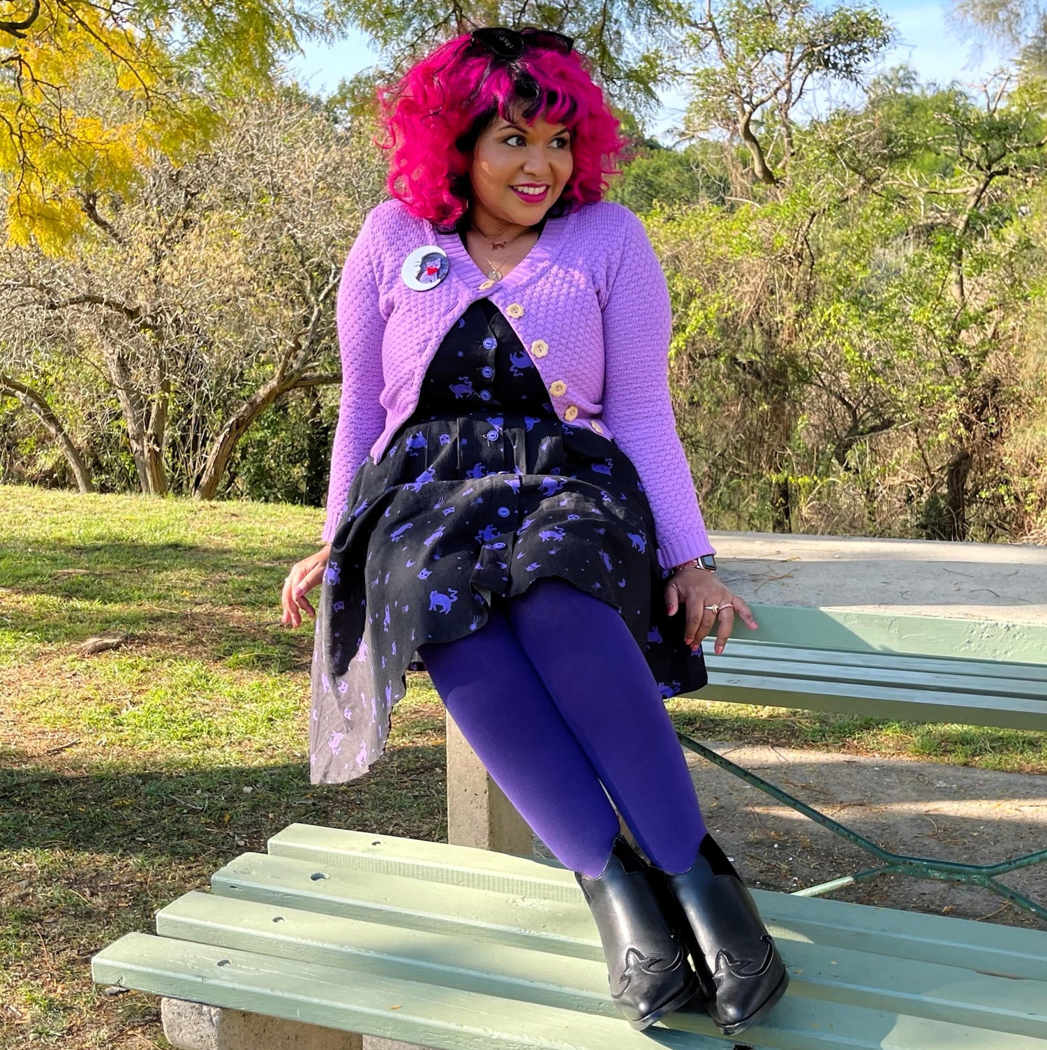 Collants 80 deniers - Suffragette Purple