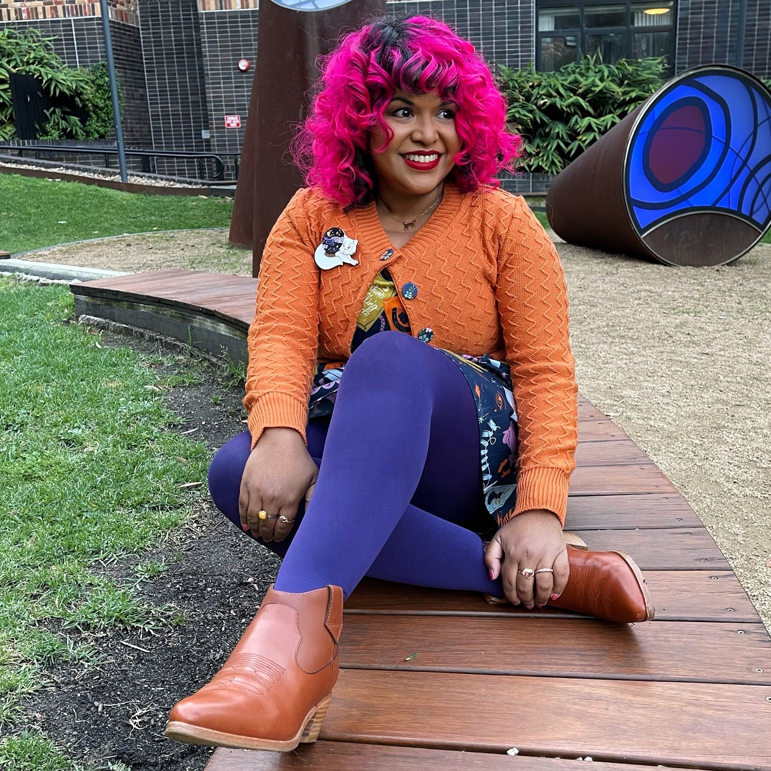 Collants 80 deniers - Suffragette Purple