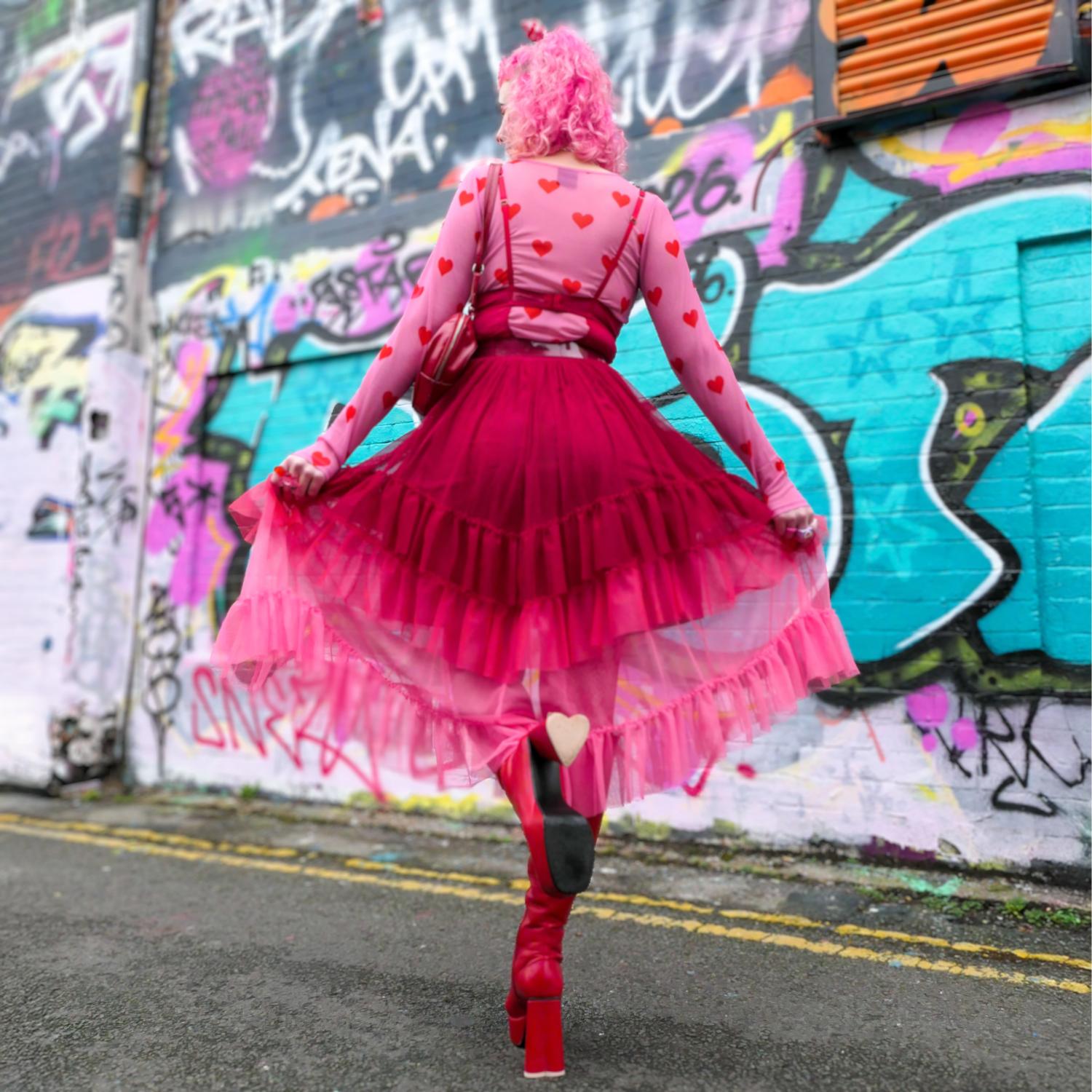 Mesh Maxi Skirt - Pirouette Ombre