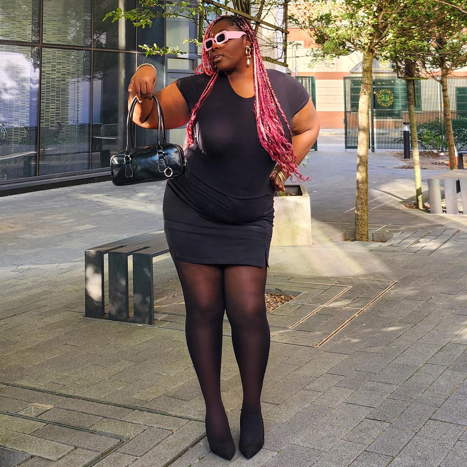 50 Denier Semi-Opaque Halo Tights - Liquorice