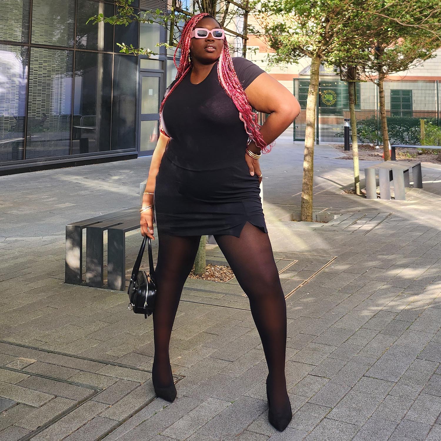 50 Denier Semi-Opaque Halo Tights - Liquorice