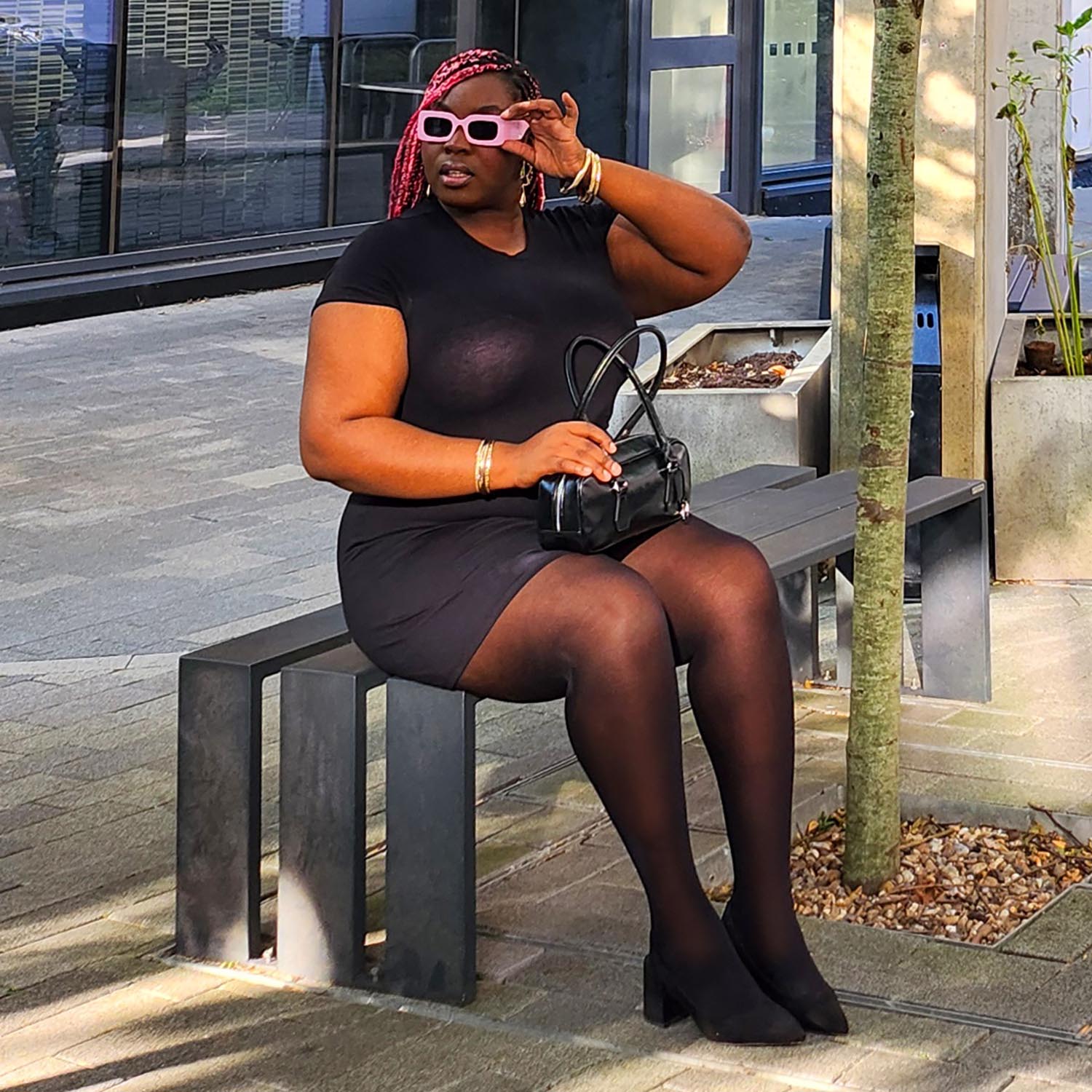 50 Denier Semi-Opaque Halo Tights - Liquorice