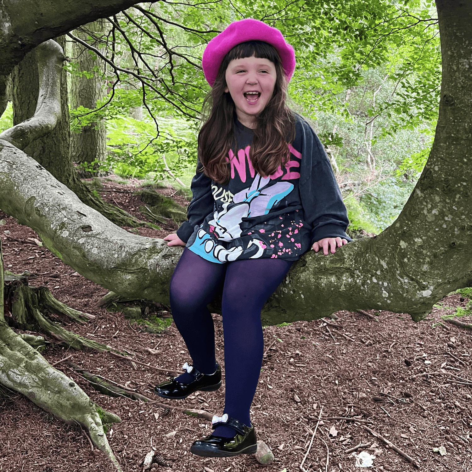 Collants pour enfants - Bleu marine