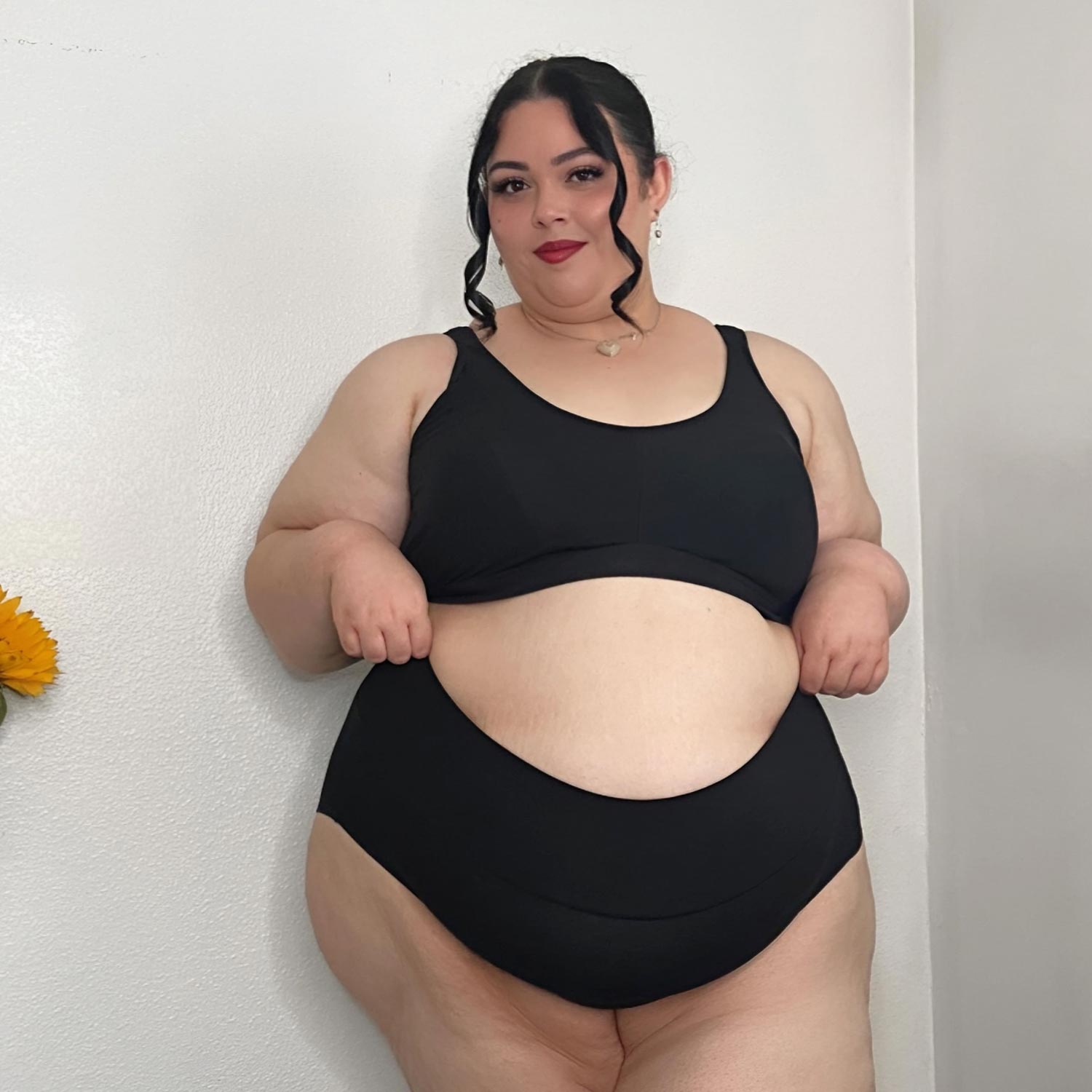 5 Pack Organic Cotton Full Brief Knickers - Black