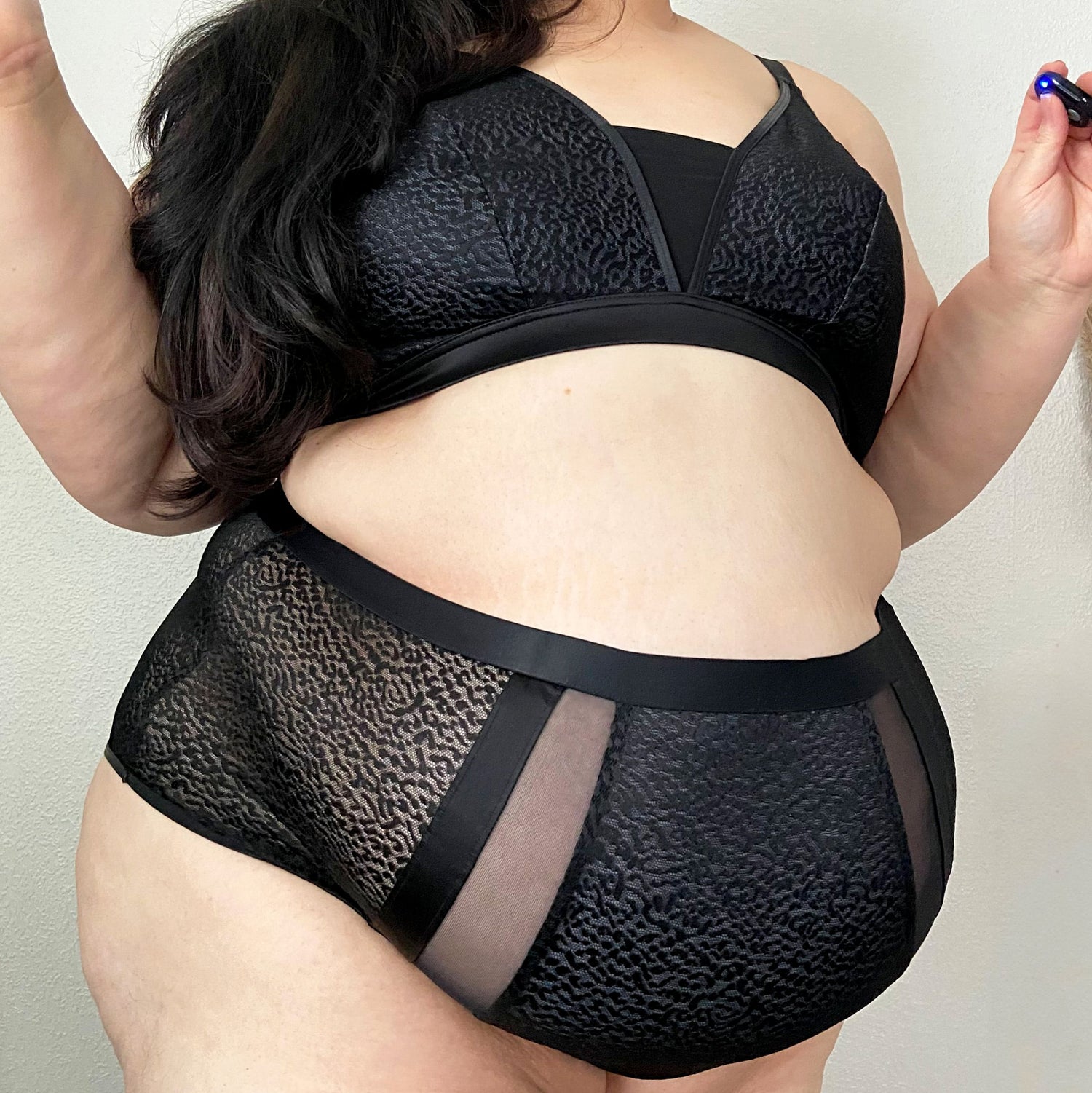 Culotte taille haute en coton biologique - Léopard