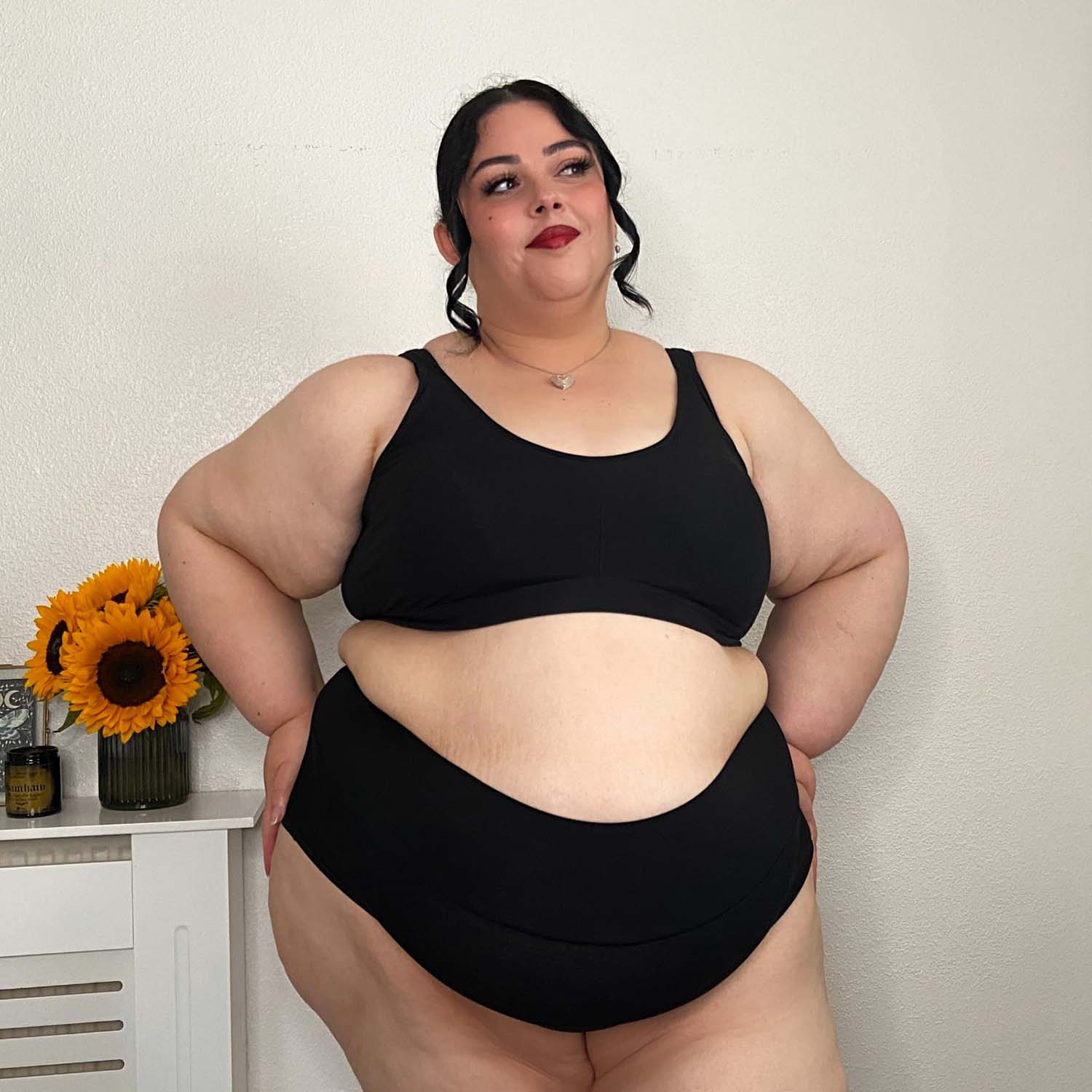 5 Pack Organic Cotton Full Brief Knickers - Black