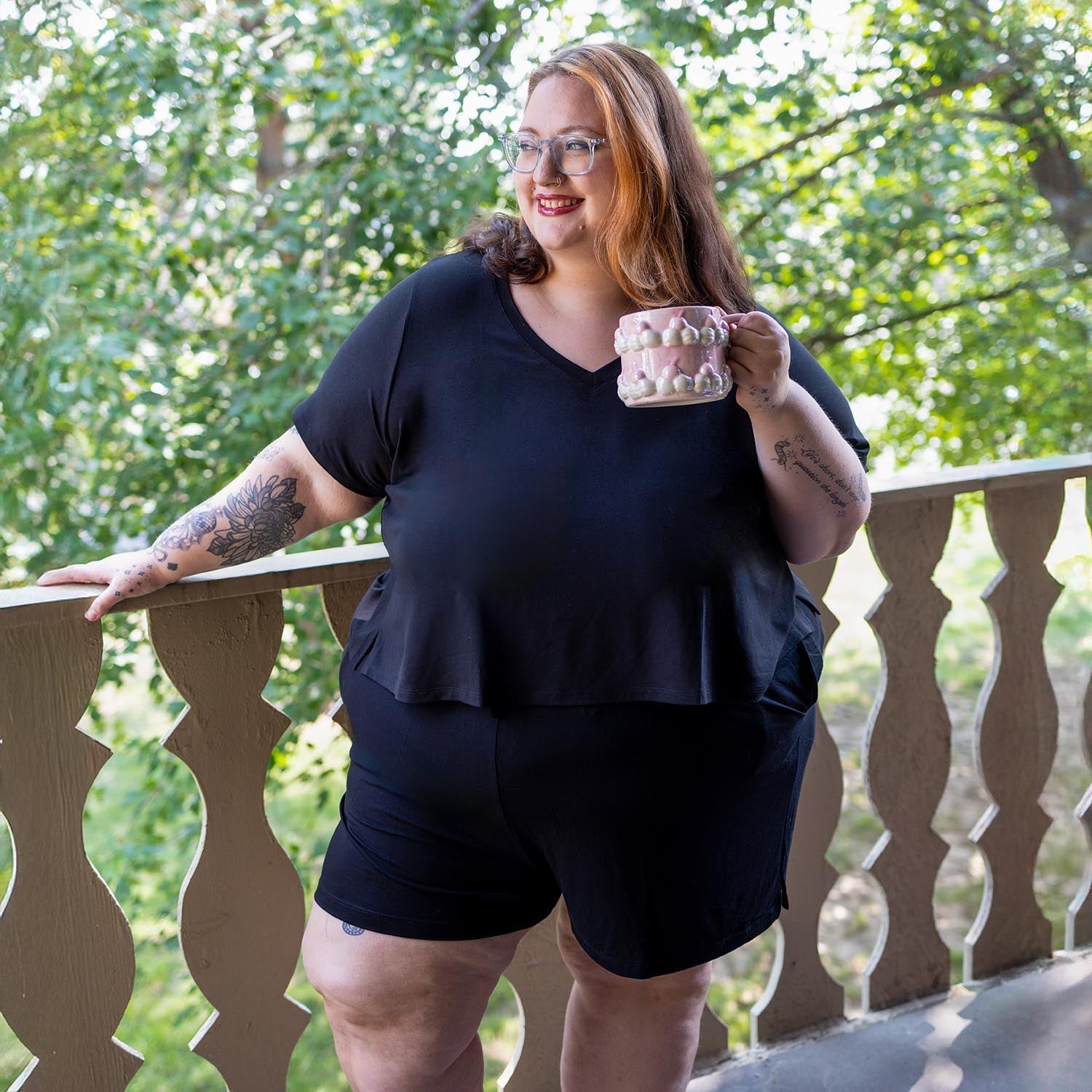 Bamboo Lounge Shorts - Black