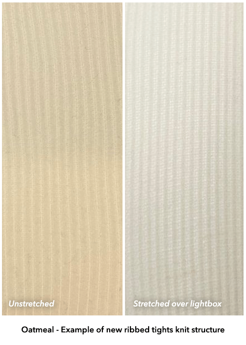 Medias acanaladas iónicas - avena