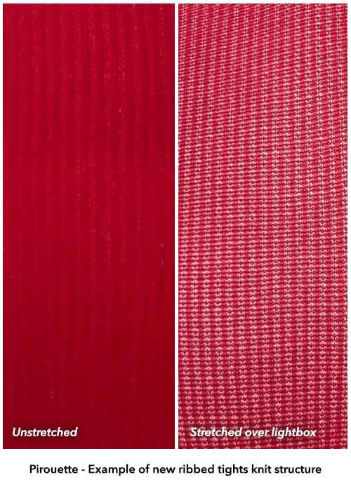 Collants côtelés ioniques - Pirouette