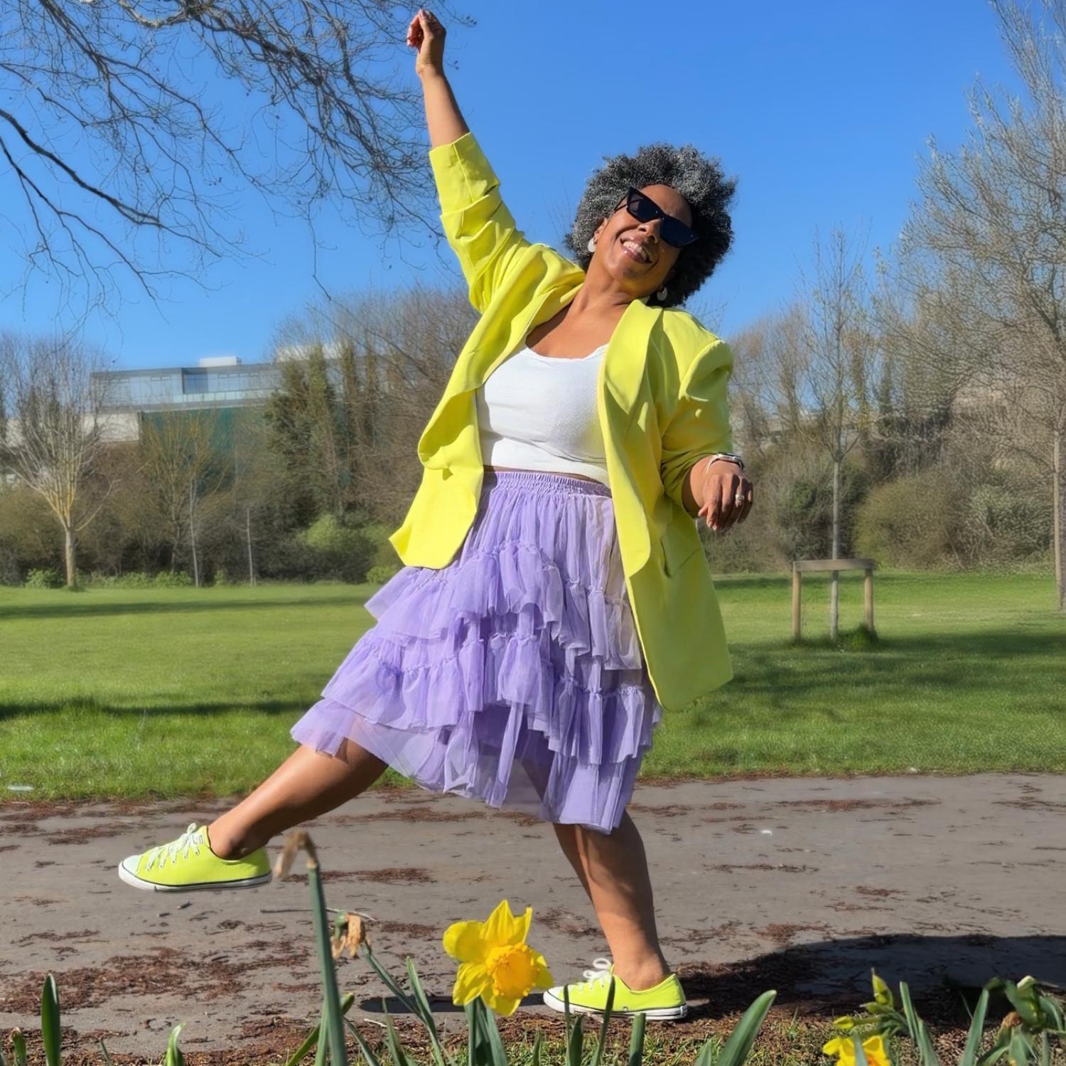 Mesh Skirt - Lavender