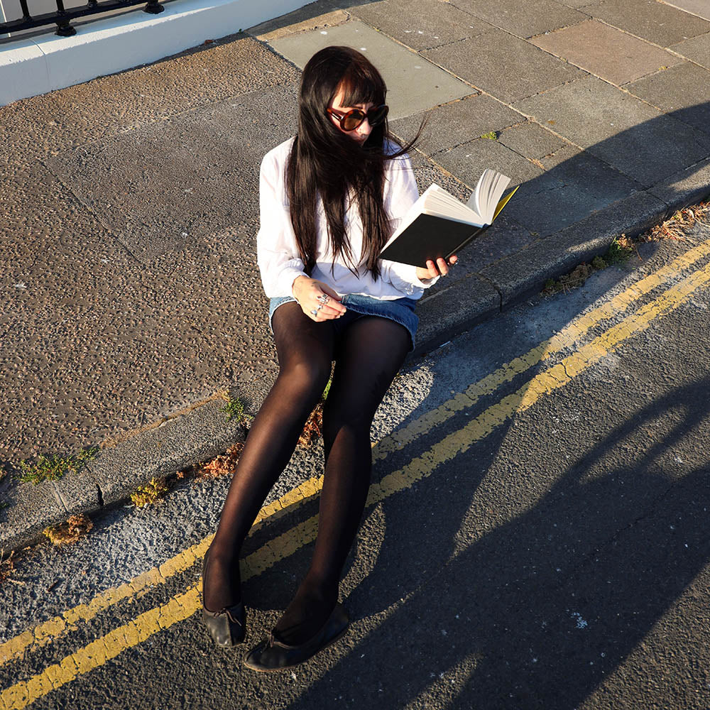 50 Denier Semi-Opaque Halo Tights - Liquorice