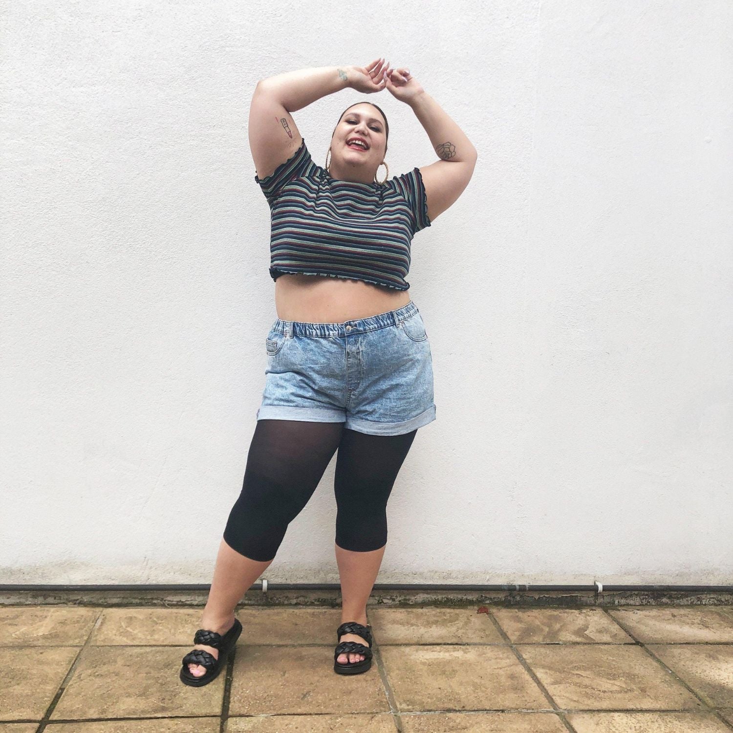 Mallas capri Stay Cool - Negras