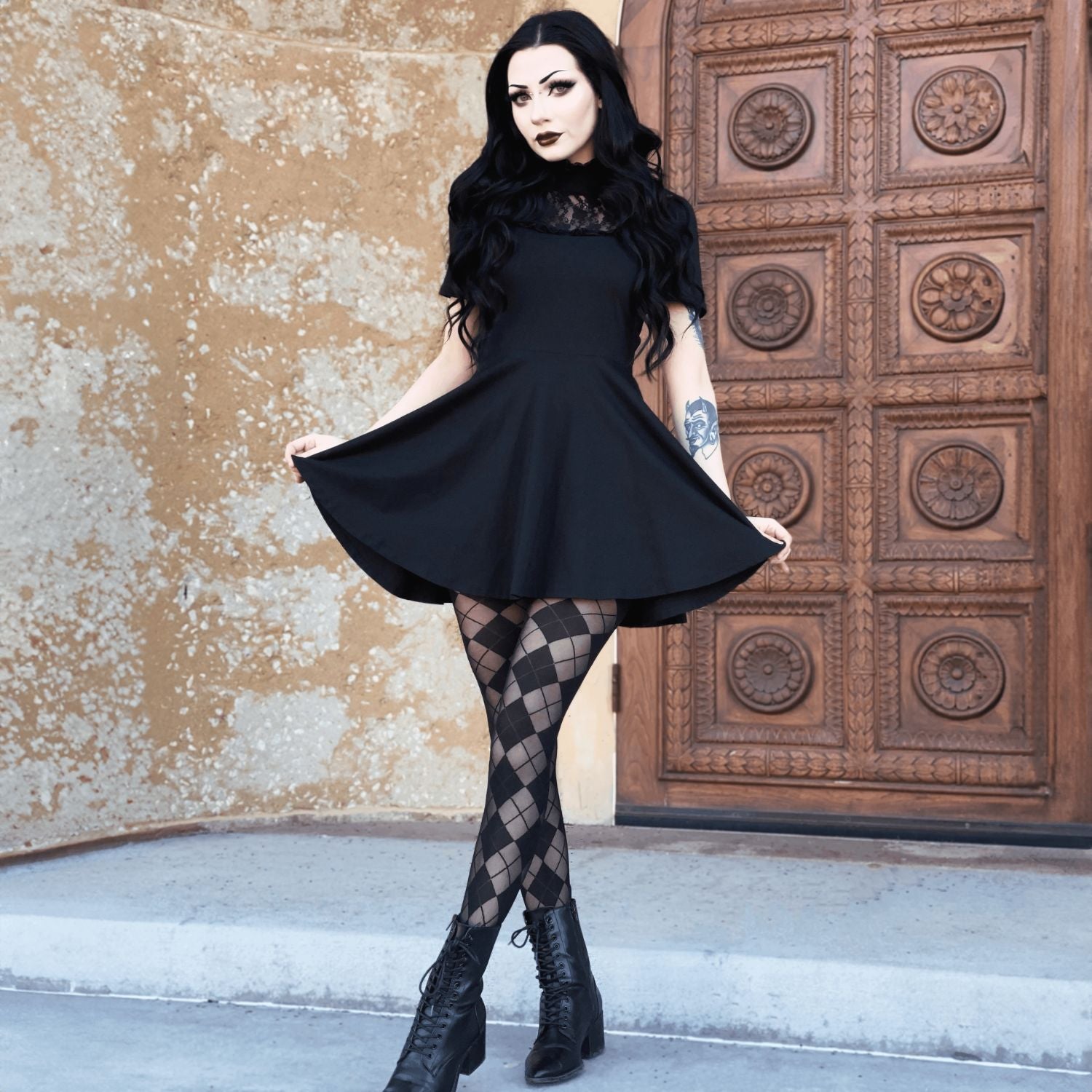 Medias de diamante - Negras