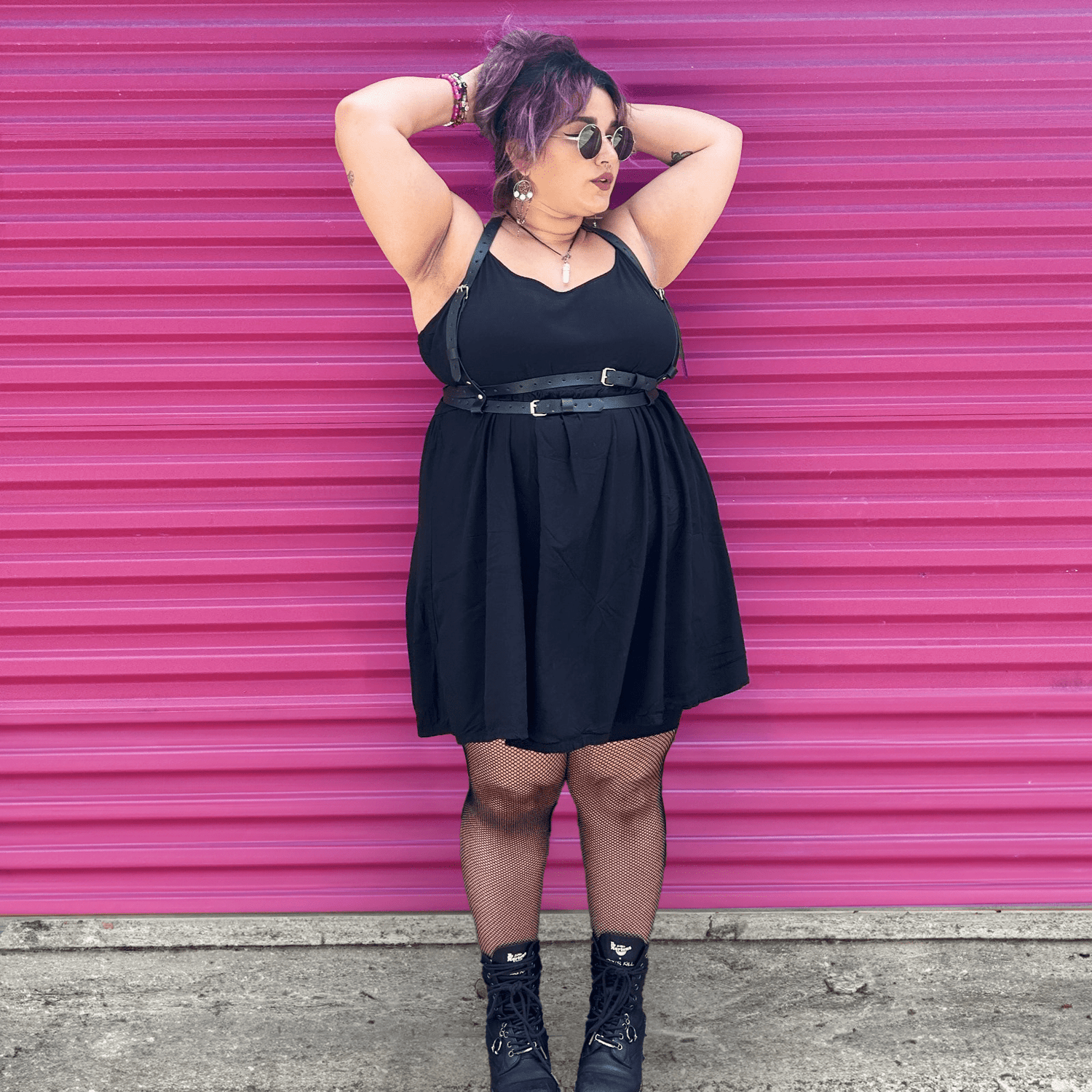 Bas résille Thighs the Limit - Noir