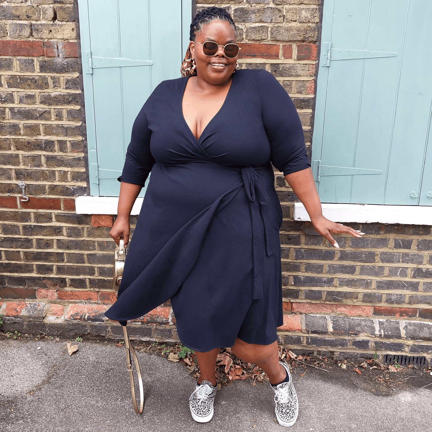 Robe portefeuille - Noire