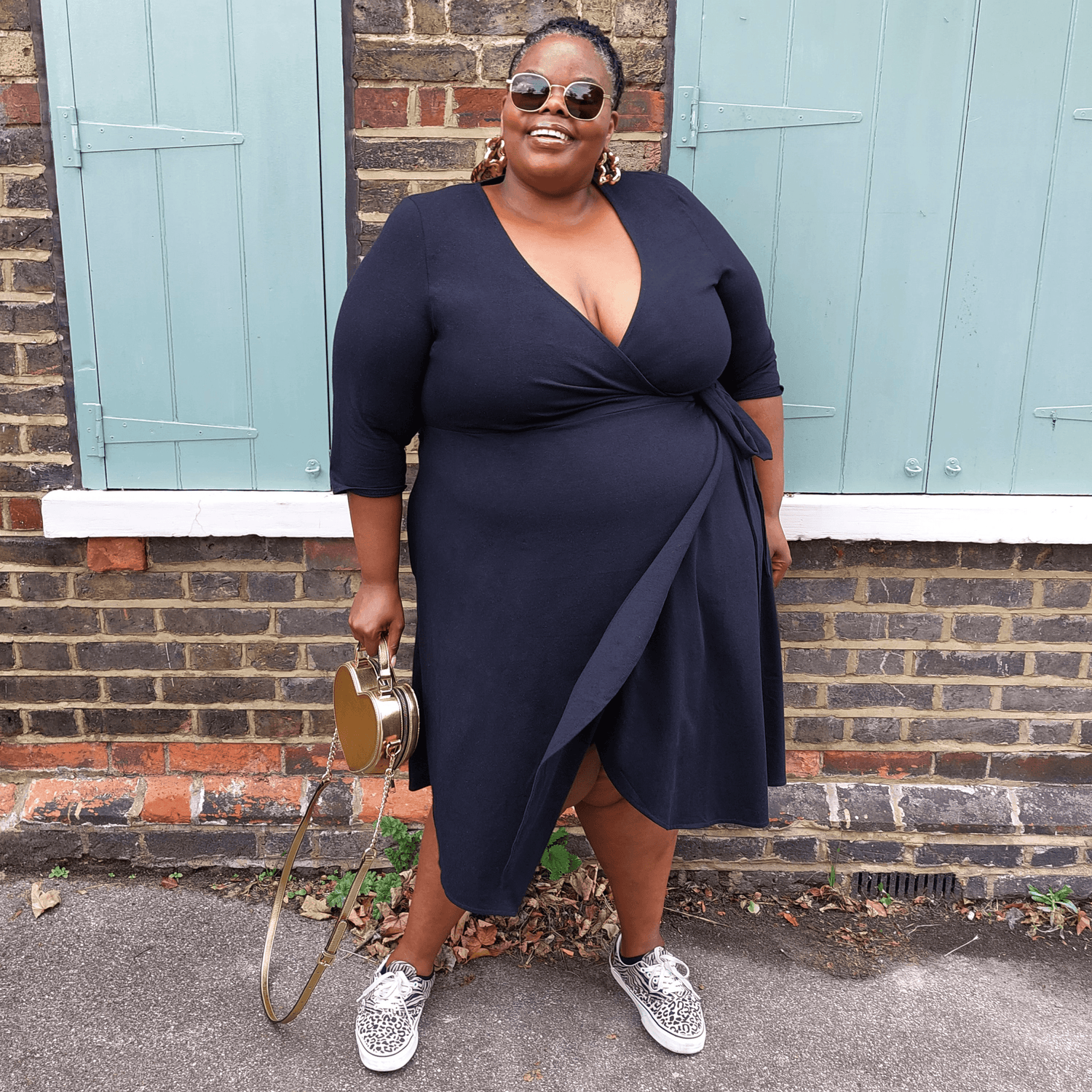 Robe portefeuille - Noire