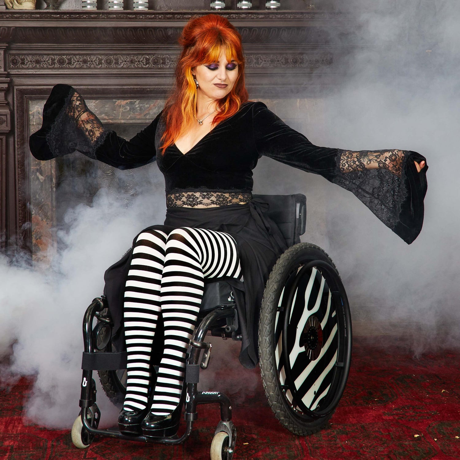 Collants rayés - Sorcière