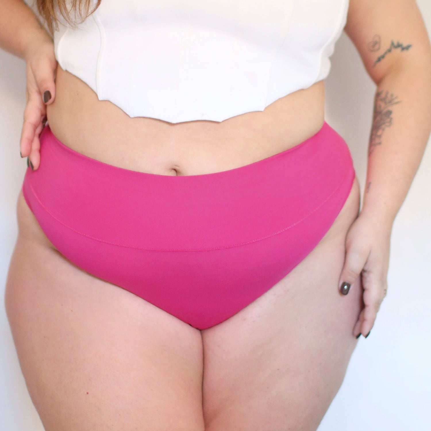 Culotte taille haute en coton biologique - Barbara