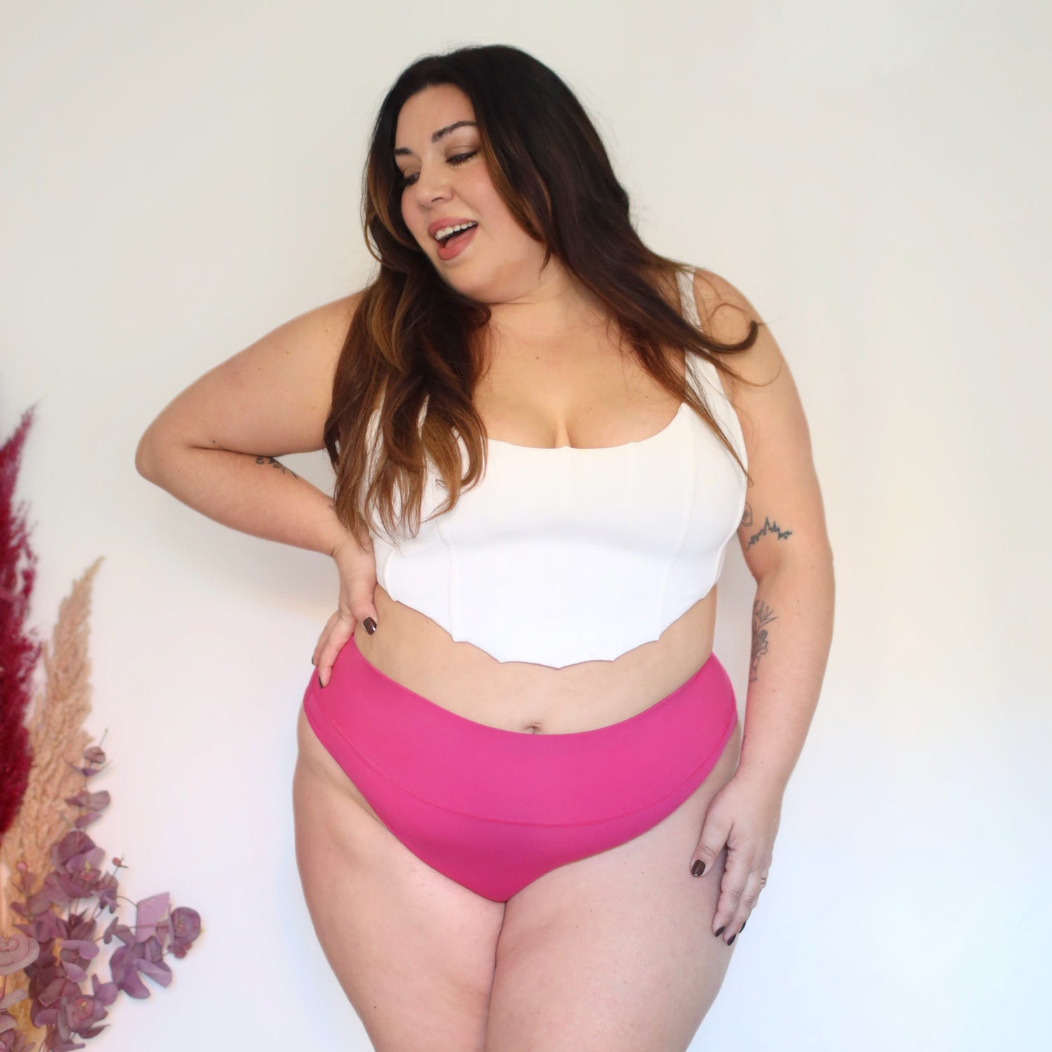 Culotte taille haute en coton biologique - Barbara