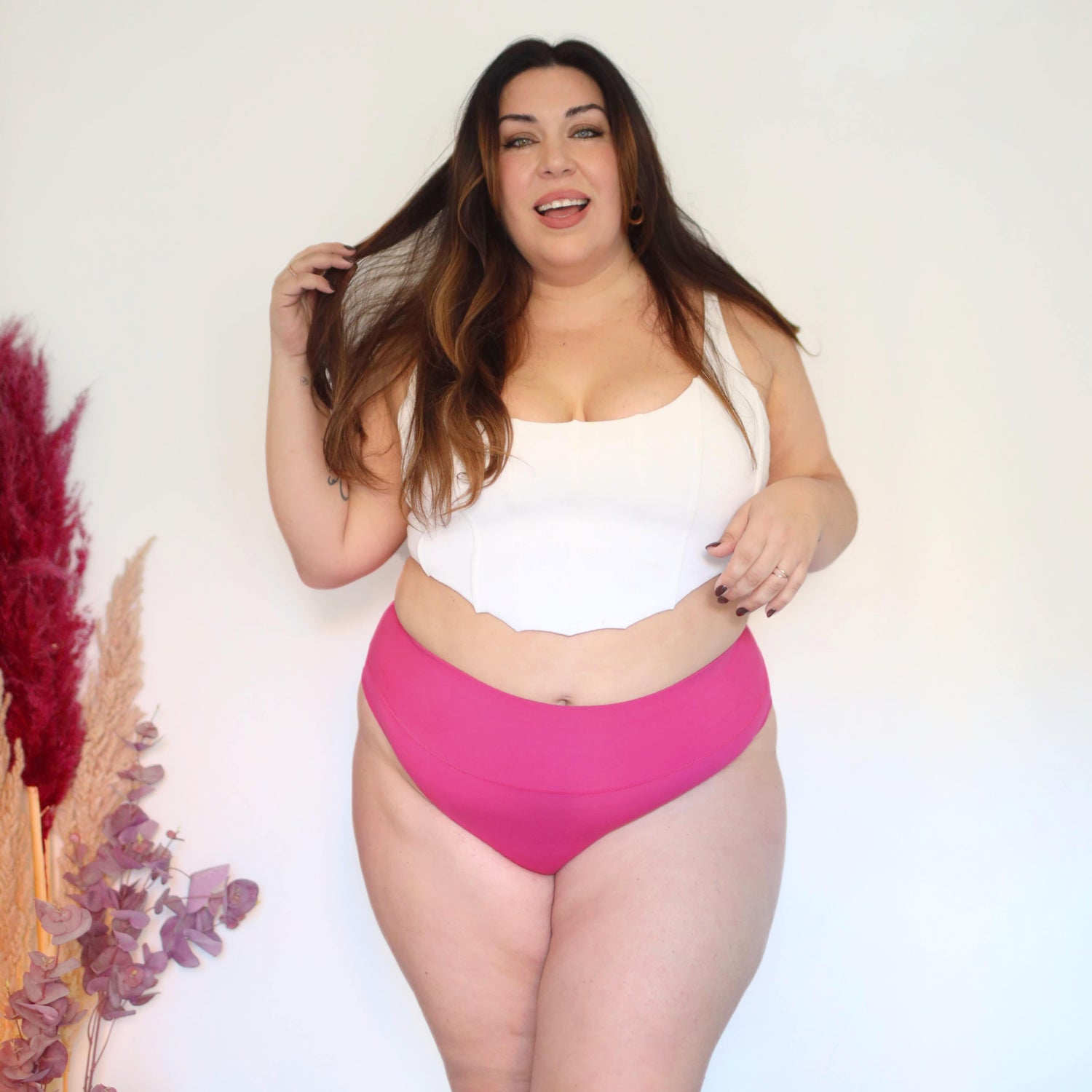 Culotte taille haute en coton biologique - Barbara