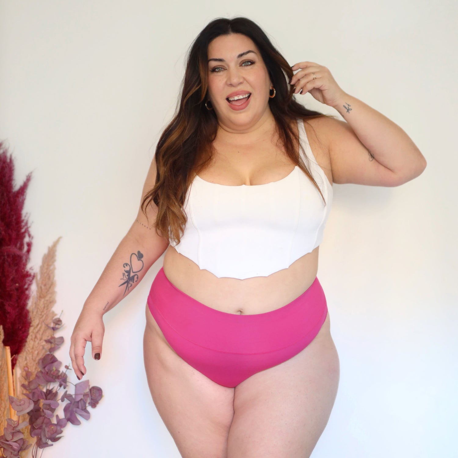 Culotte taille haute en coton biologique - Barbara