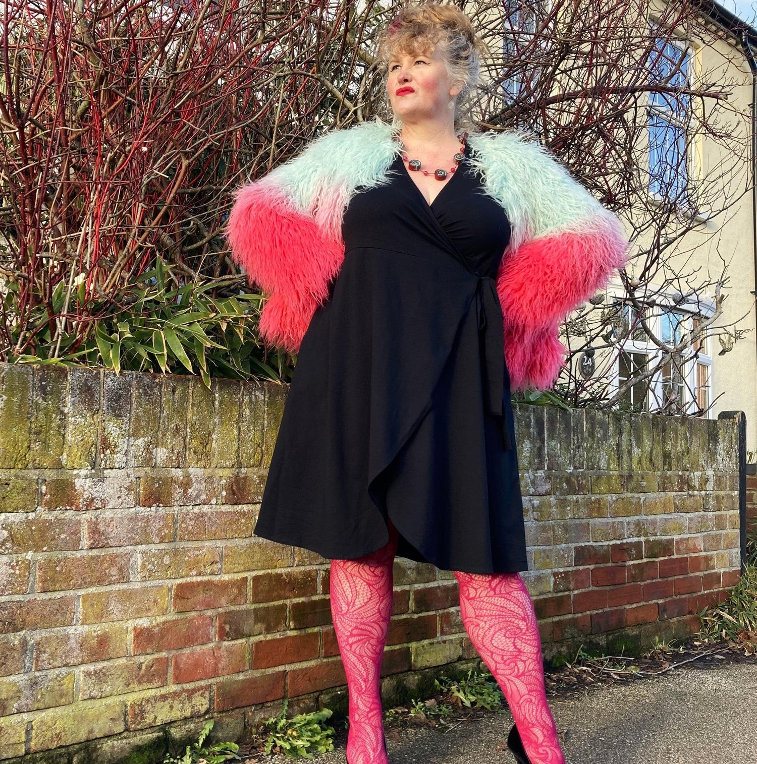 Robe portefeuille - Noire