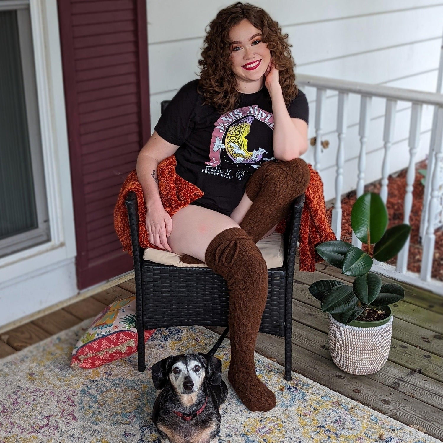 Calcetines hasta el muslo - Chocolate caliente