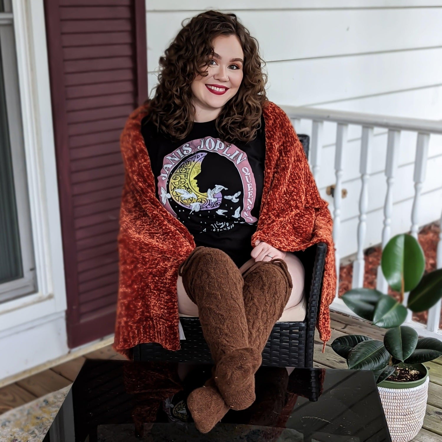 Calcetines hasta el muslo - Chocolate caliente