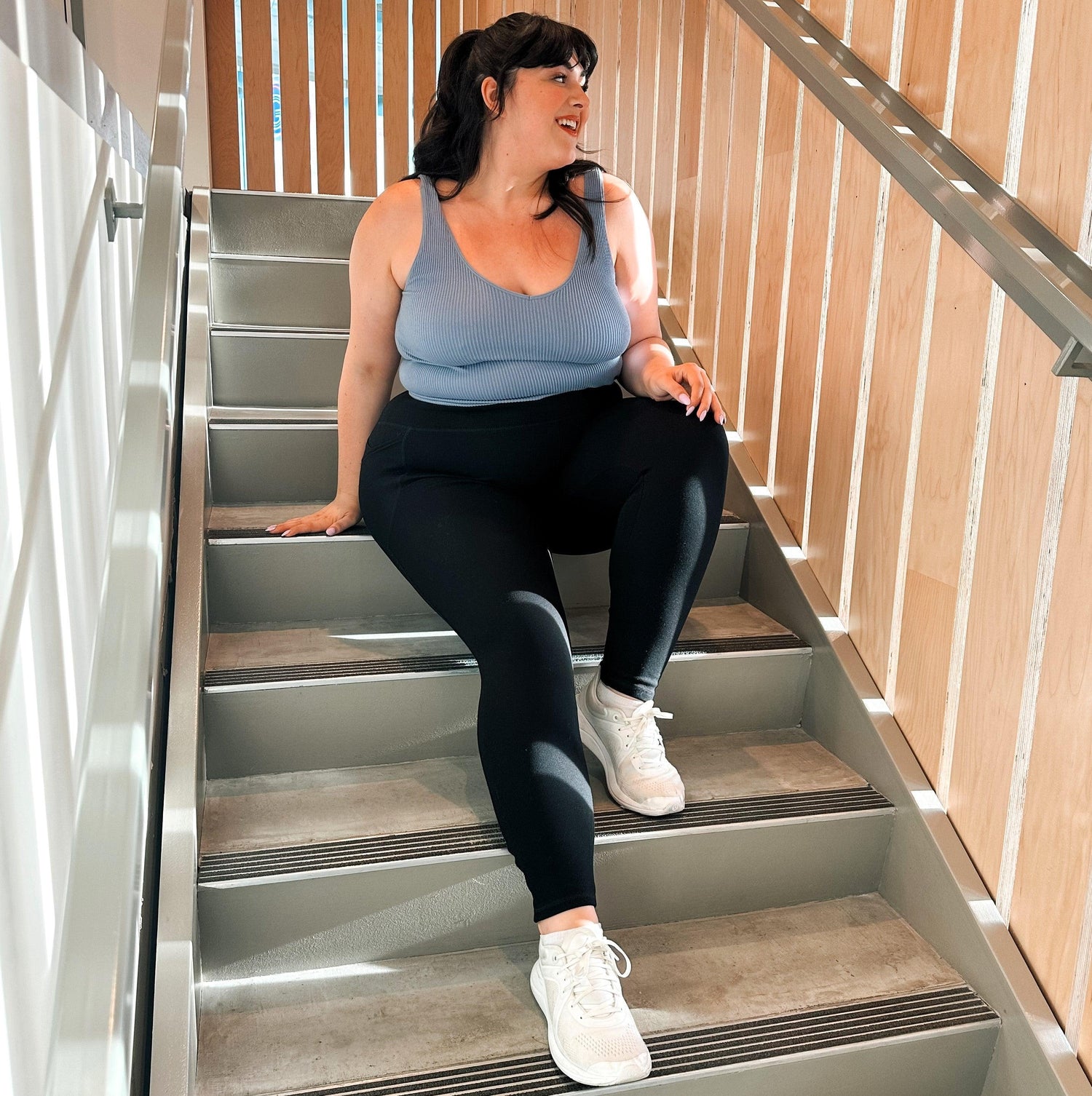 Leggings longs anti-squats (V2) - 3 paires en noir