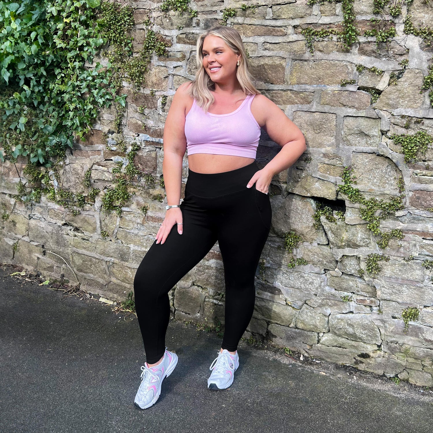 Leggings longs anti-squats (V2) - 3 paires en noir