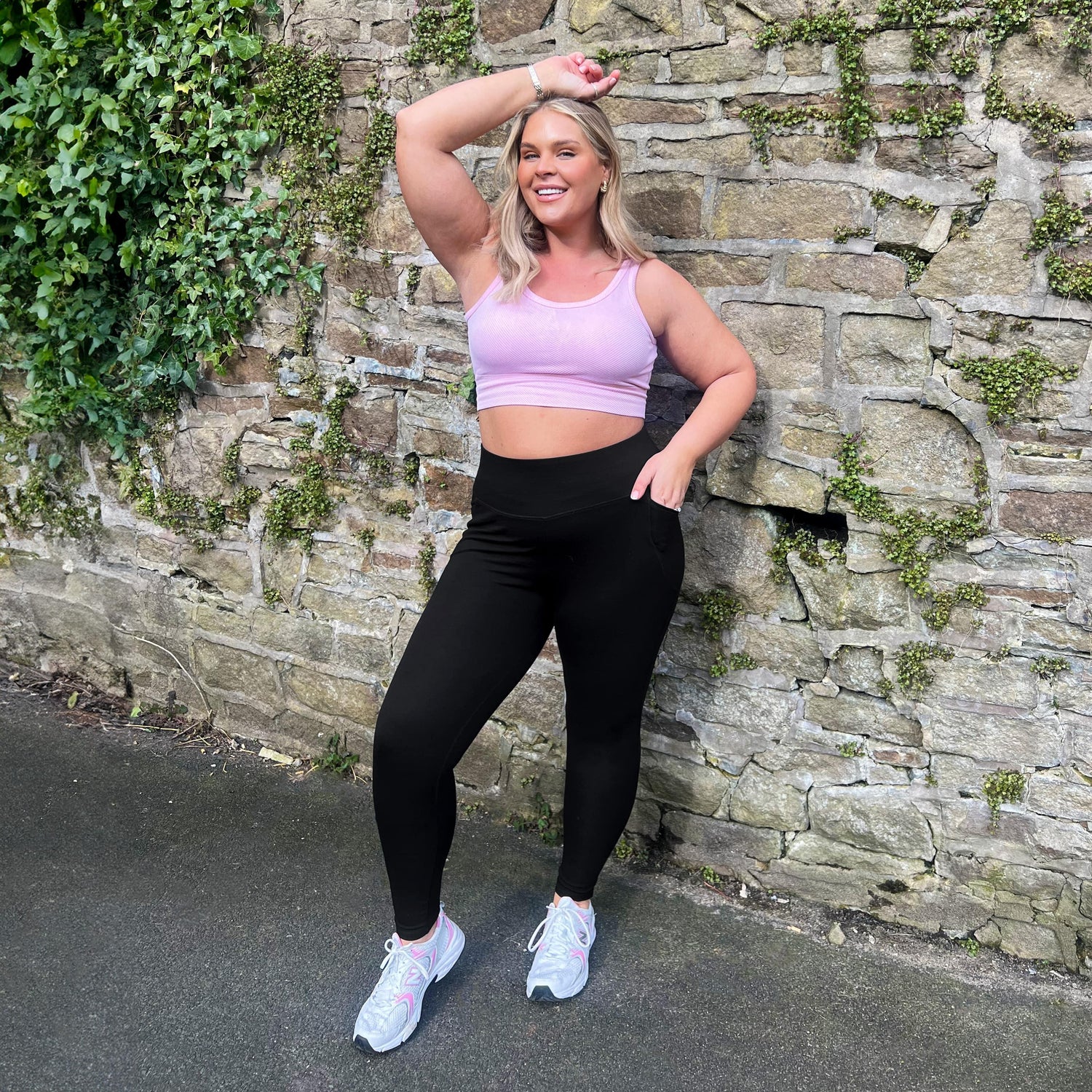 Leggings longs anti-squats (V2) - 3 paires en noir