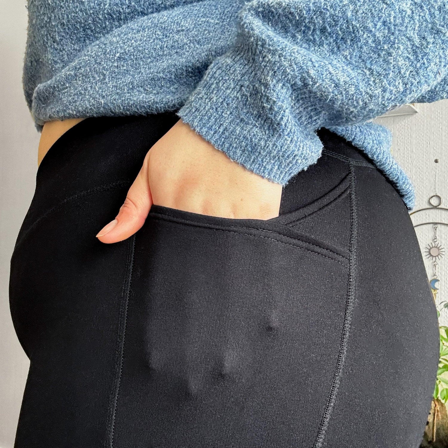 Leggings longs anti-squats (V2) - 3 paires en noir